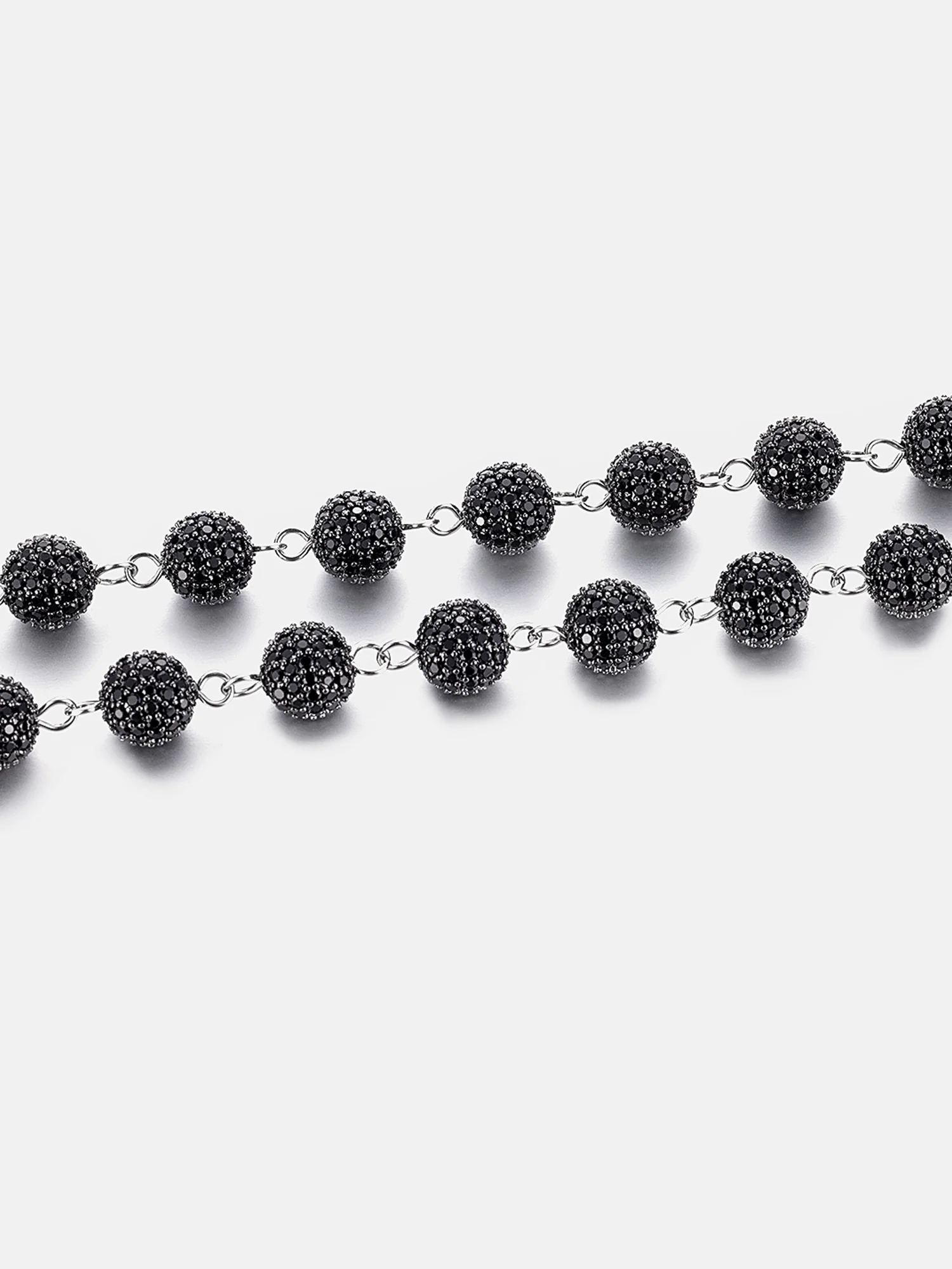 Made To Order 8MM Black Moissanite Ball Chain - Image 2