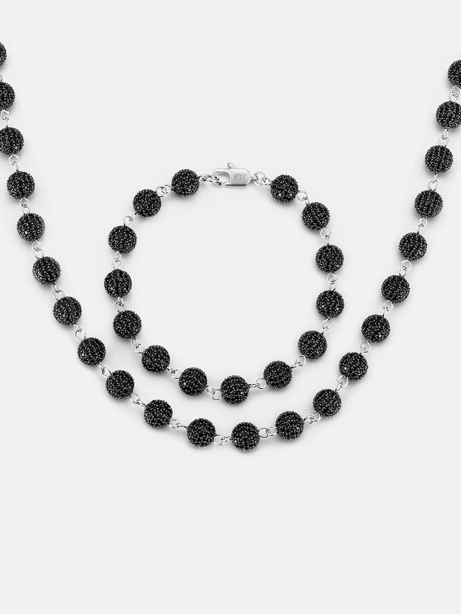 Made To Order 8MM Black Moissanite Ball Chain - Image 4
