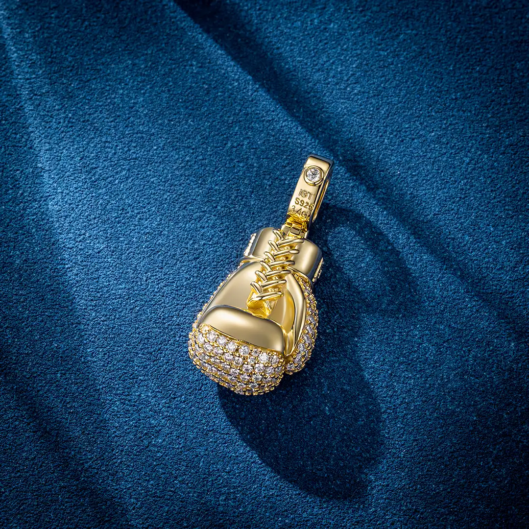 Moissanite Boxing Glove Pendant - Image 4