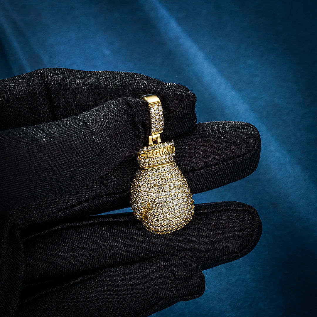 Moissanite Boxing Glove Pendant - Image 5