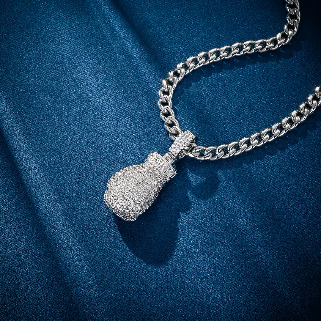 Moissanite Boxing Glove Pendant - Image 6