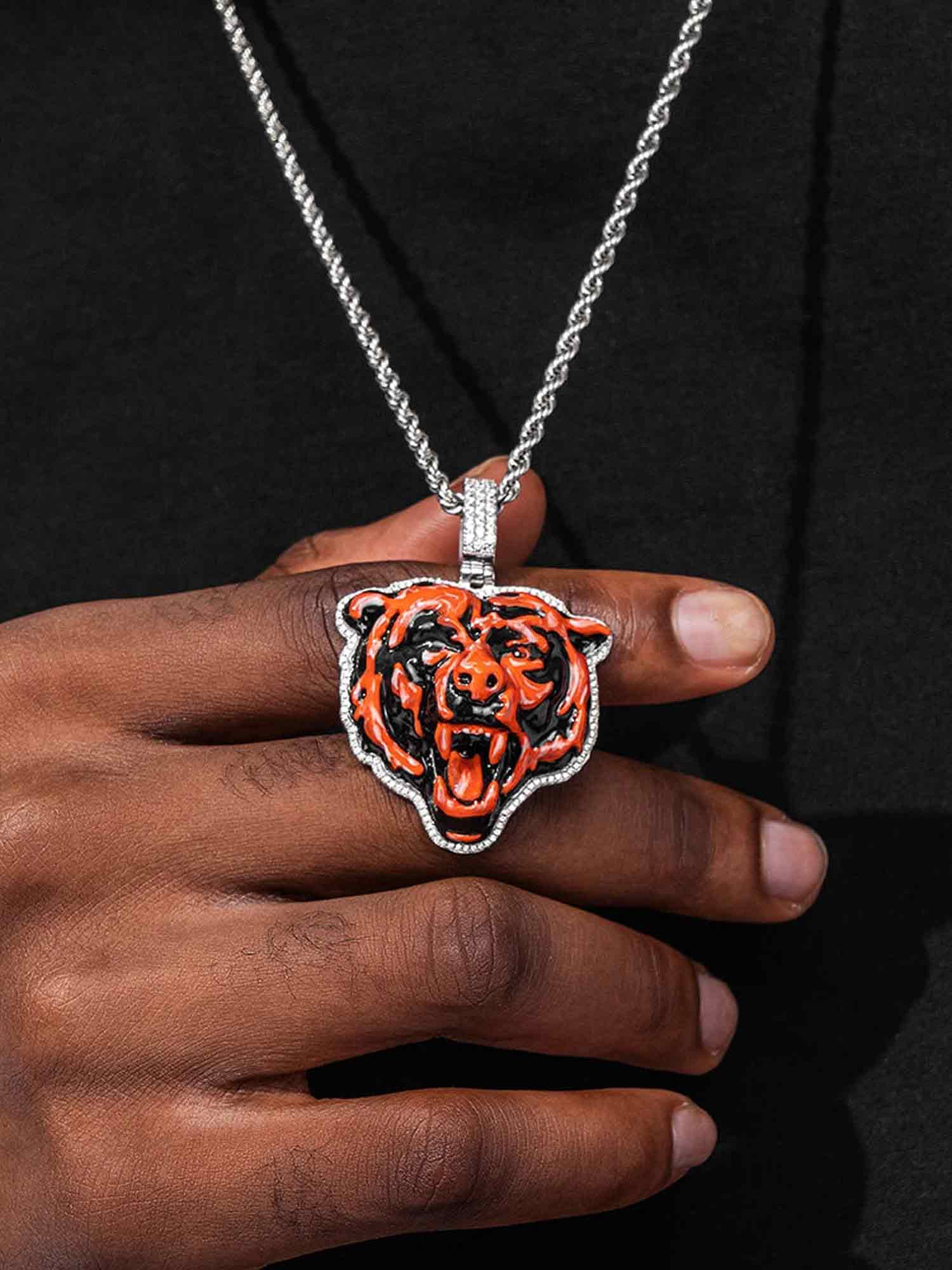 Made To Order Moissanite Enamel Bear Pendant - Image 5