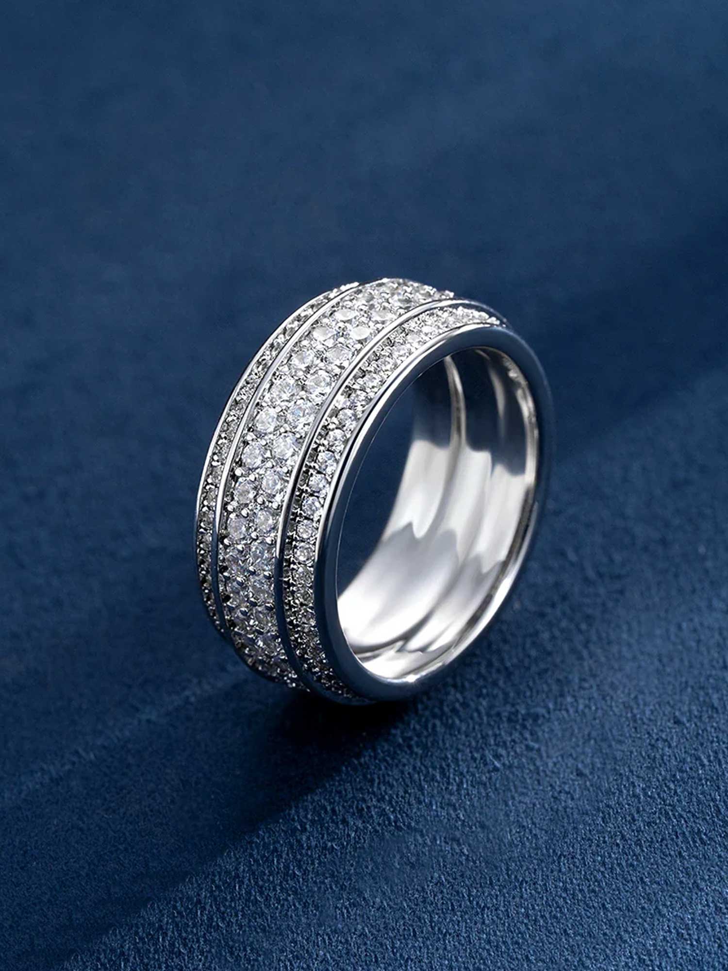 Round Cut Moissanite Enlacement Ring - Image 3