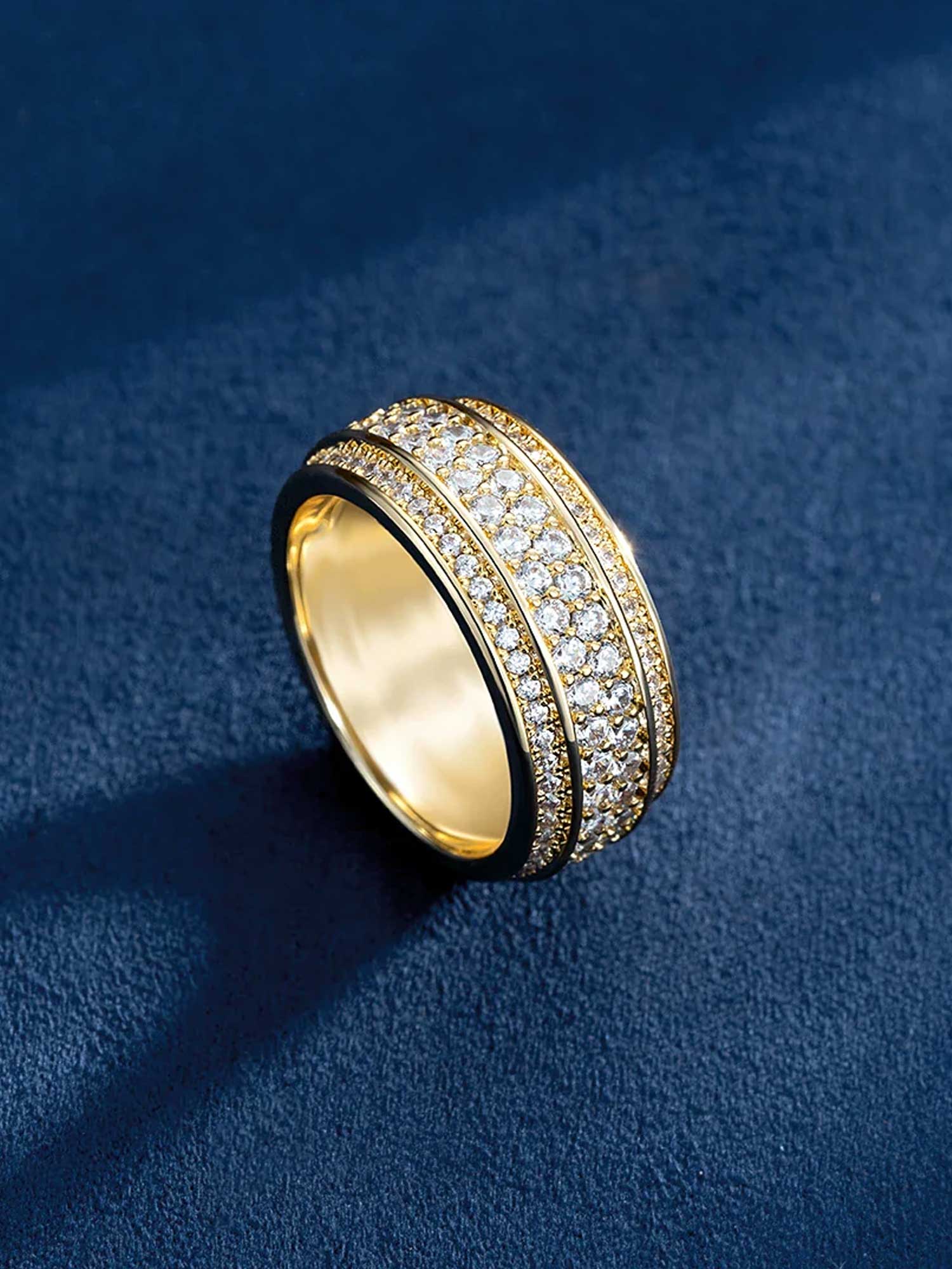 Round Cut Moissanite Enlacement Ring - Image 4