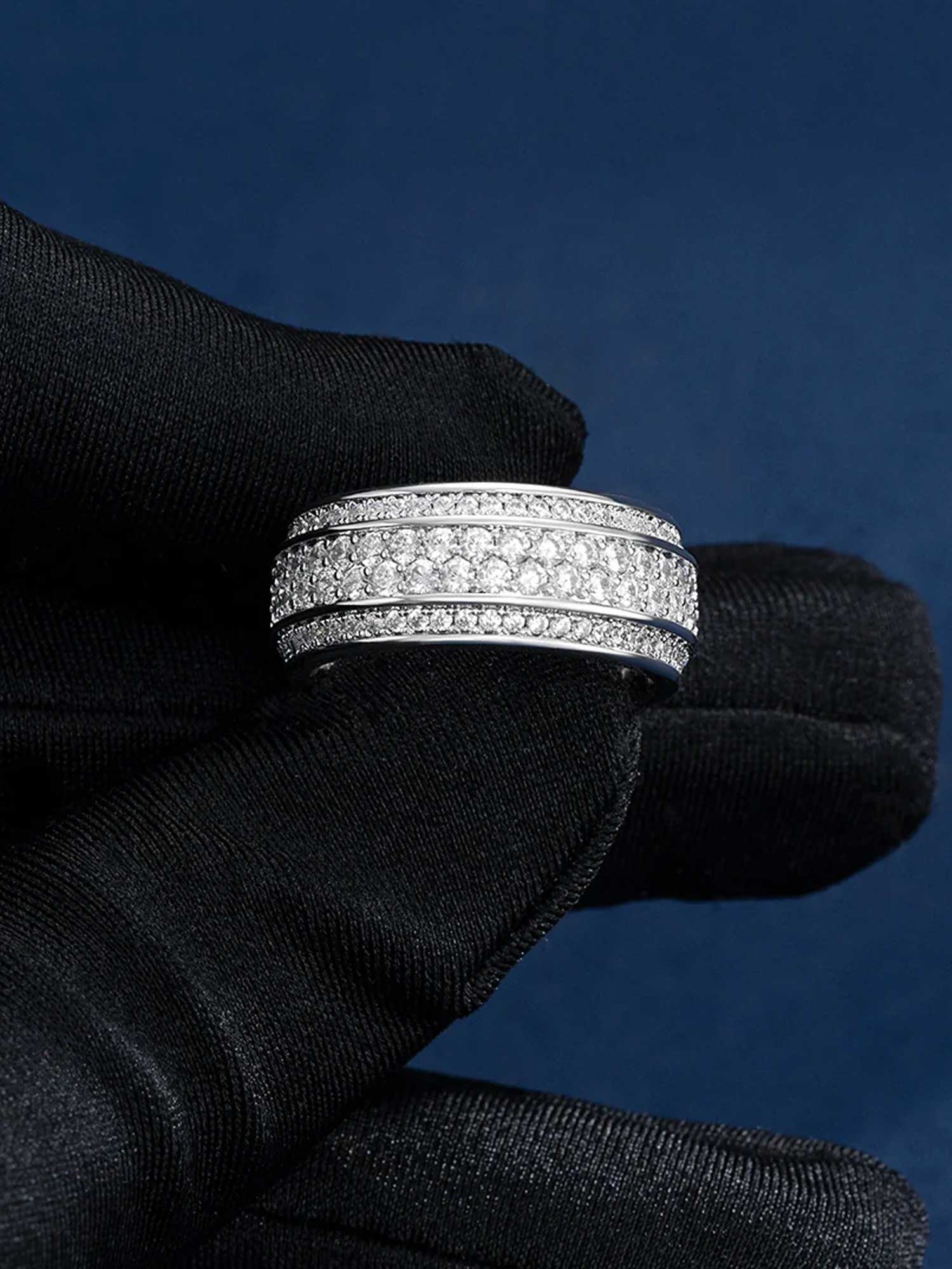 Round Cut Moissanite Enlacement Ring - Image 6