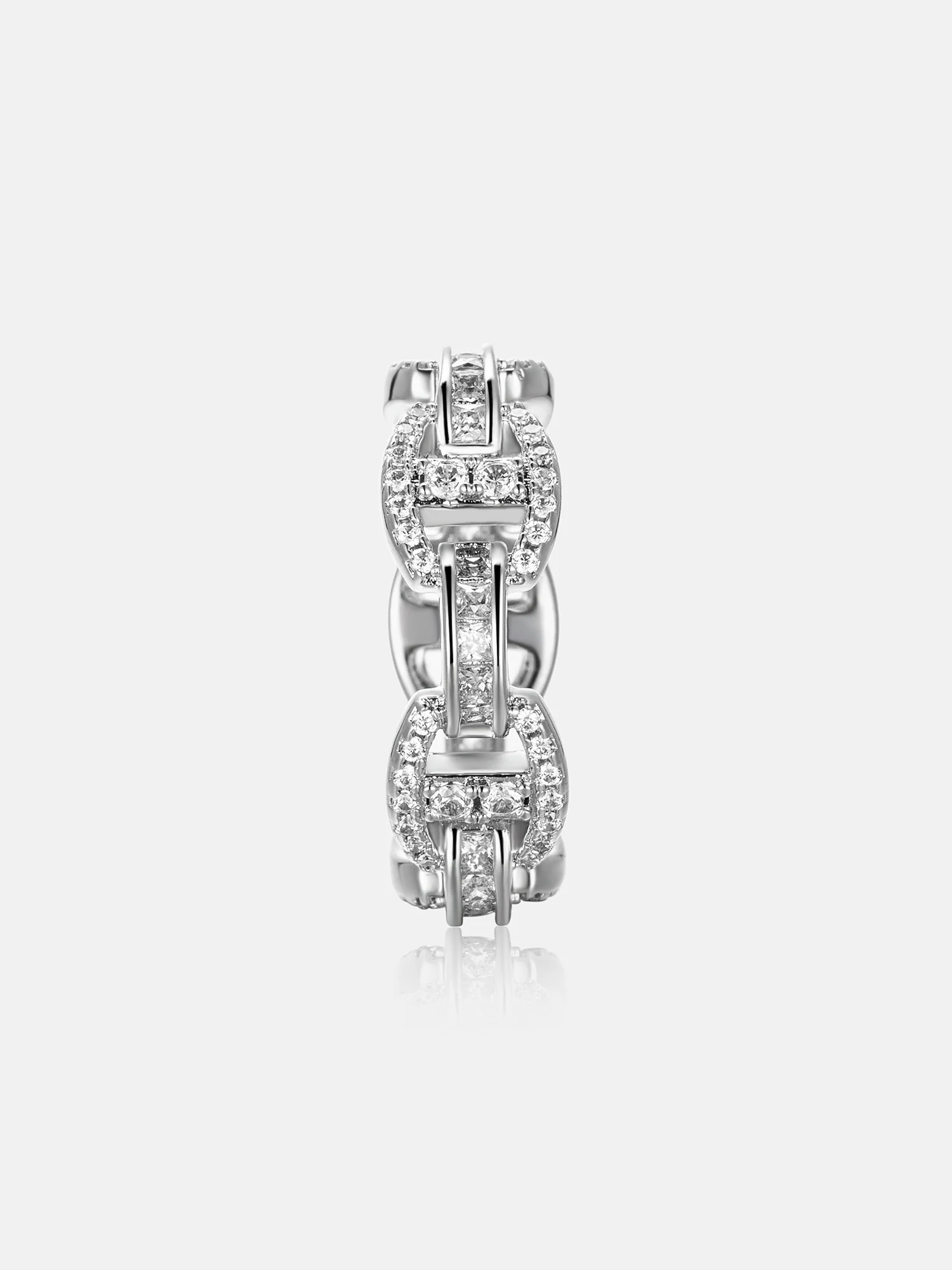 S925 Moissanite Mariner Link Ring - Image 3