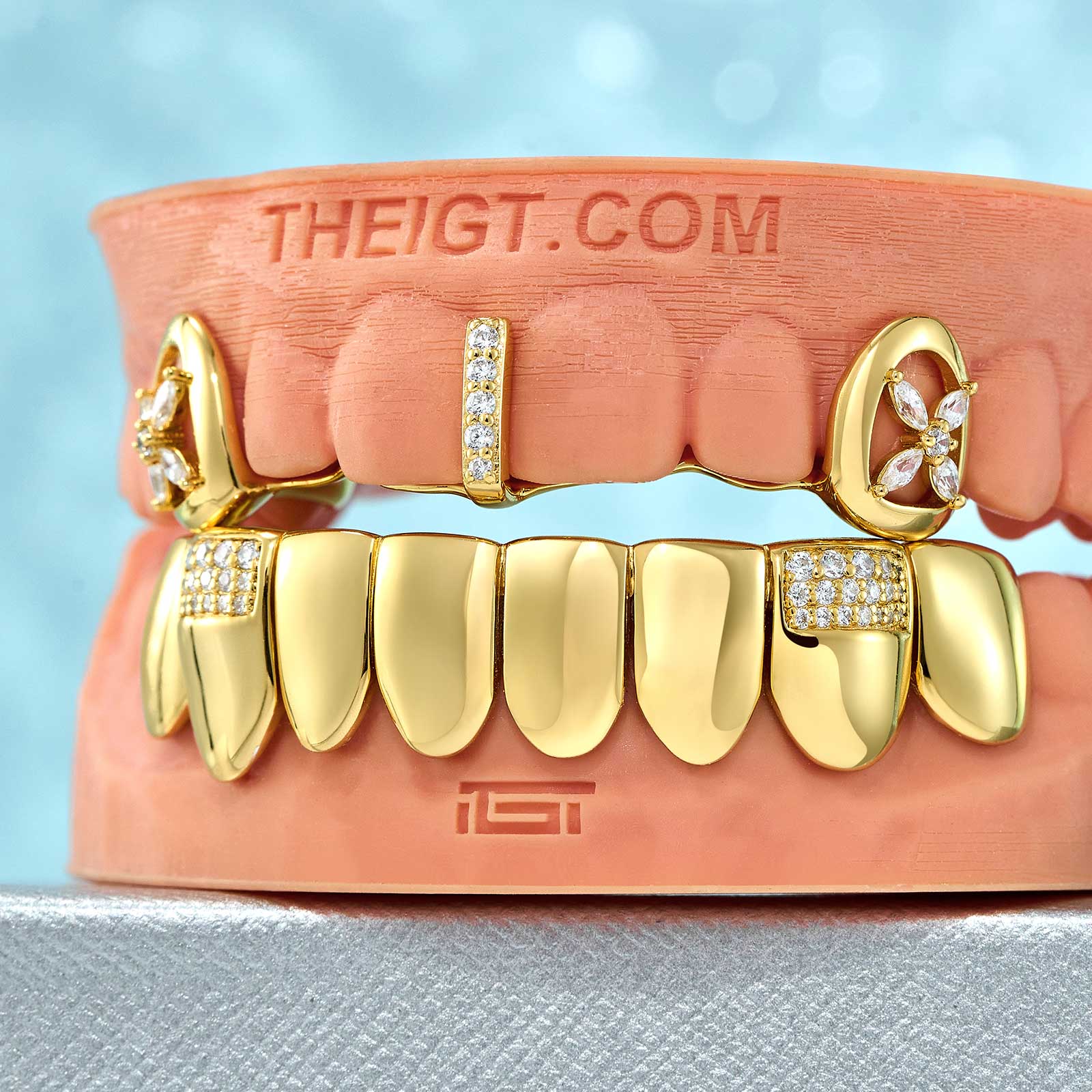 Marquise Gem Clover Grillz - Image 3