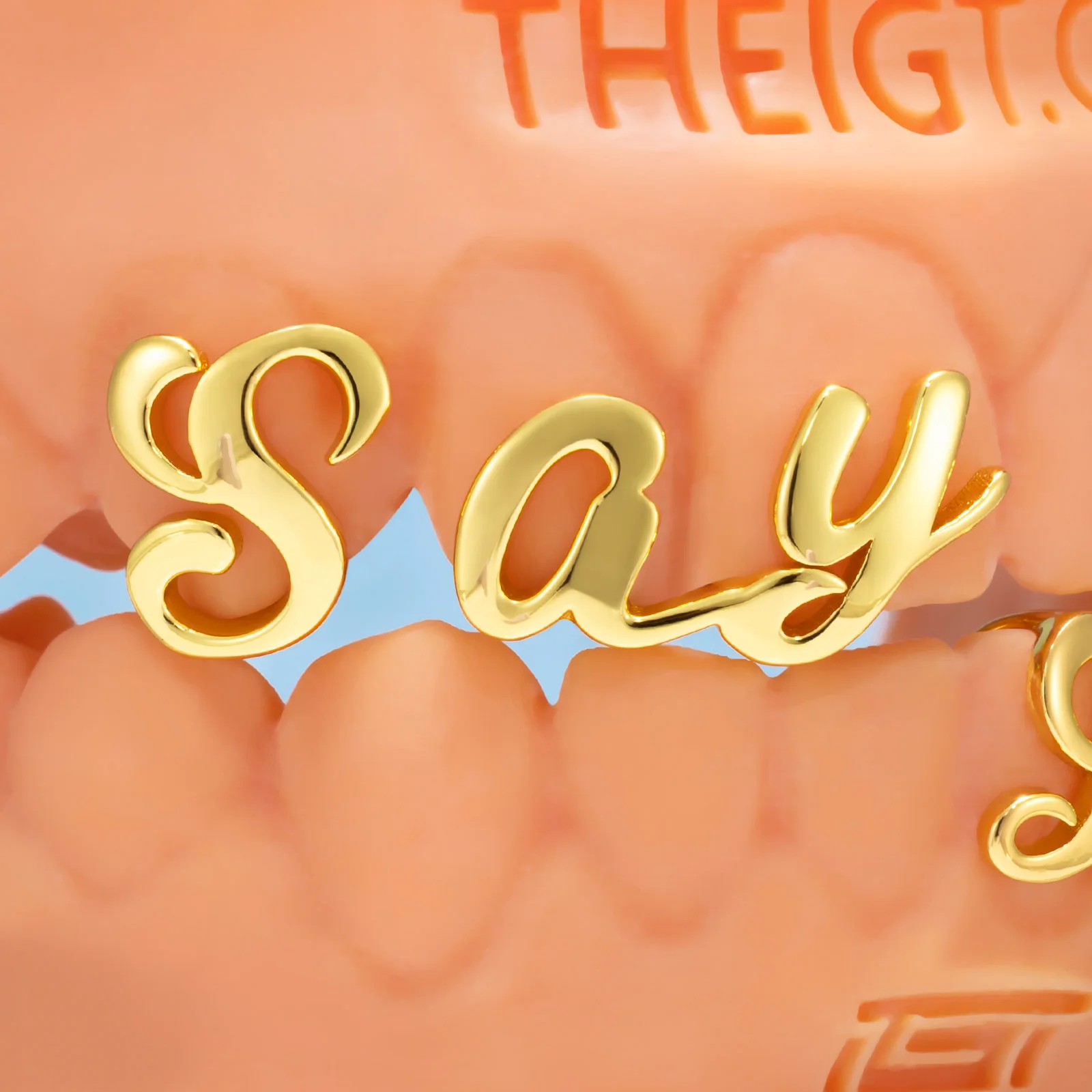 Matching Gold Letter Grillz 'Say Yess’ - Image 2