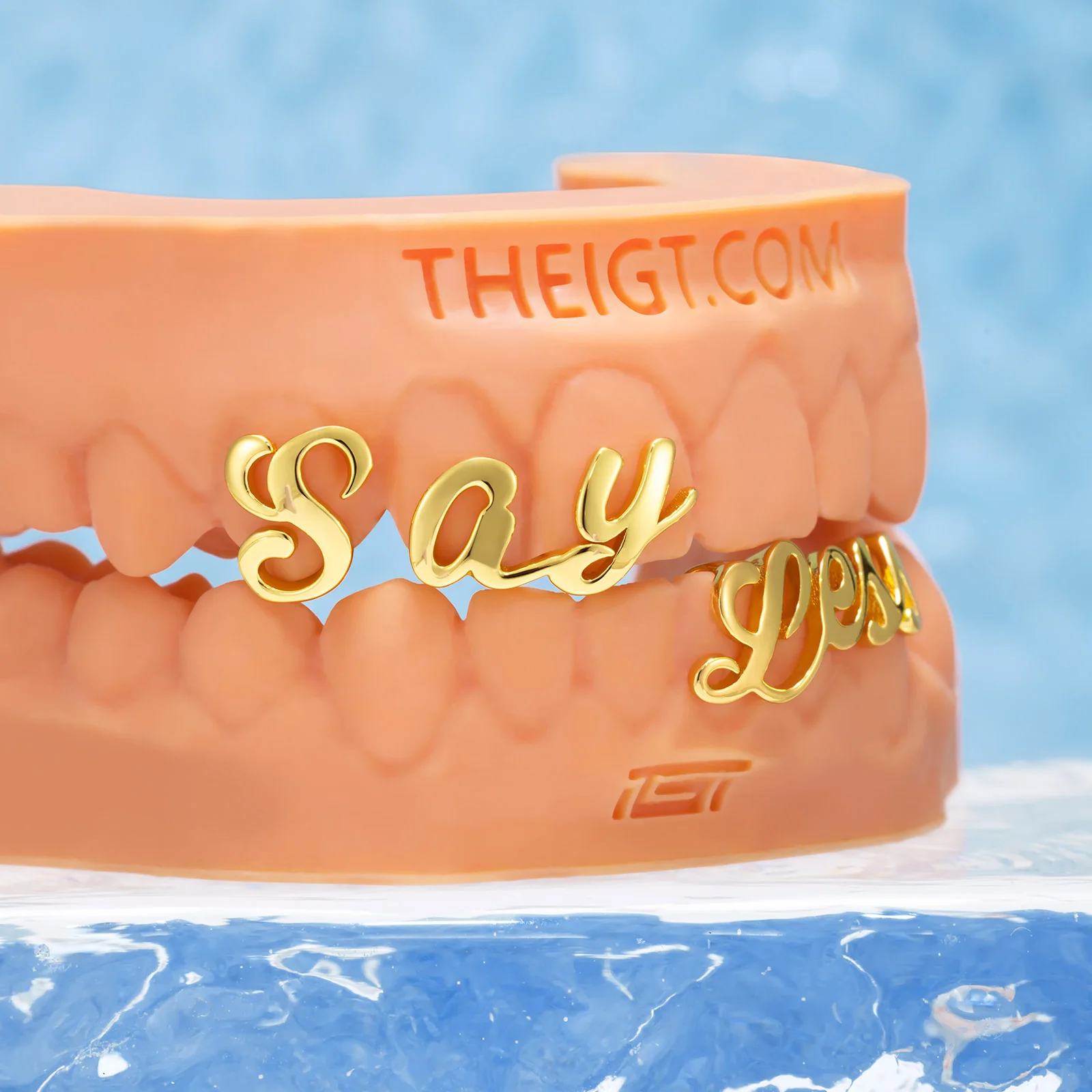 Matching Gold Letter Grillz 'Say Yess’ - Image 4