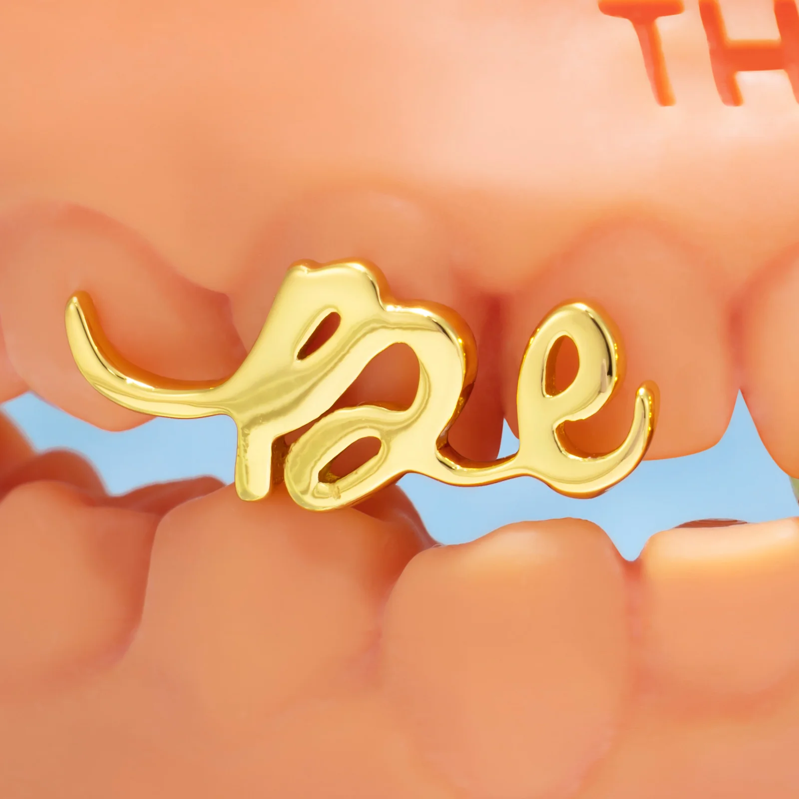 Matching Gold Letter Grillz 'You're Mine' - Image 2