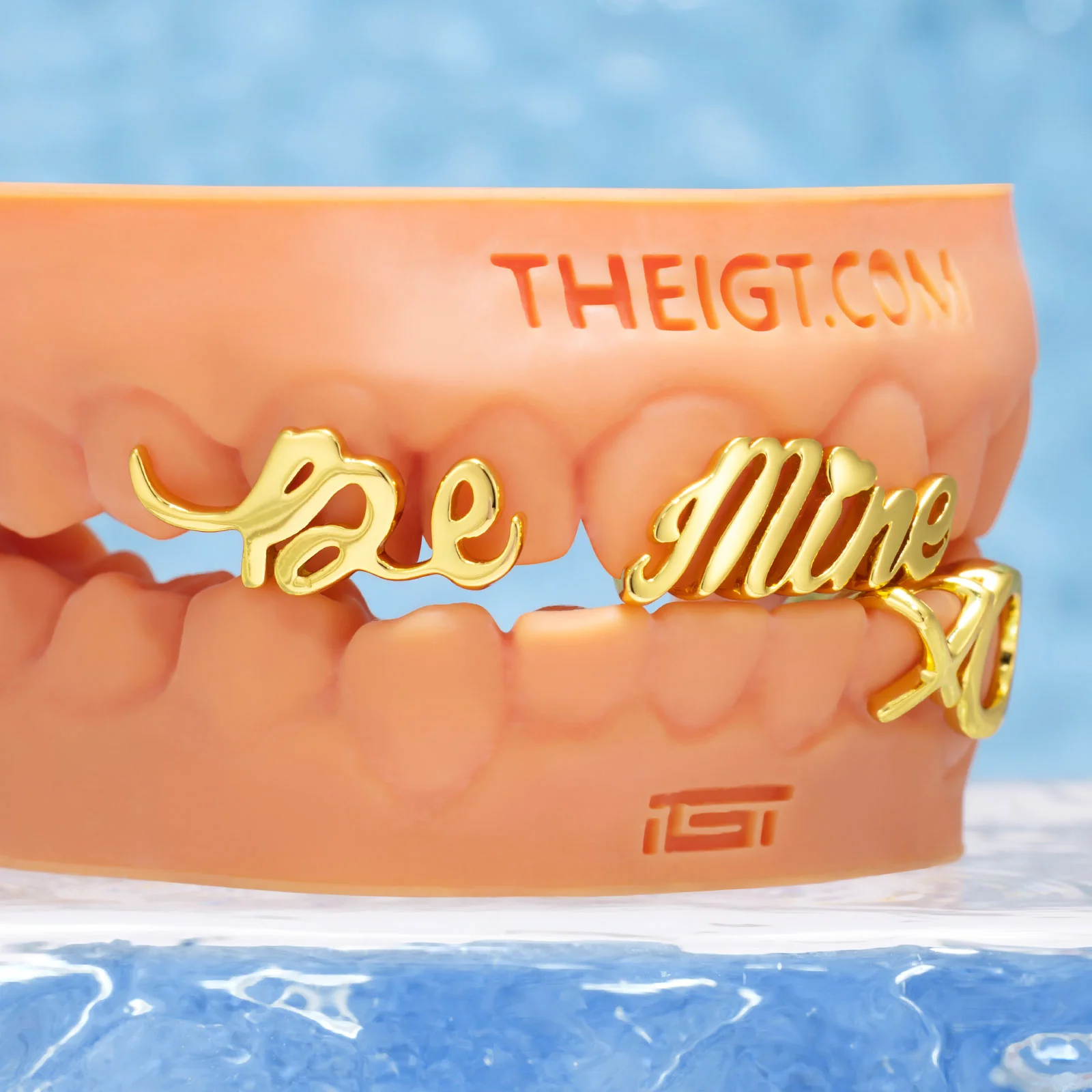 Matching Gold Letter Grillz 'You're Mine' - Image 4