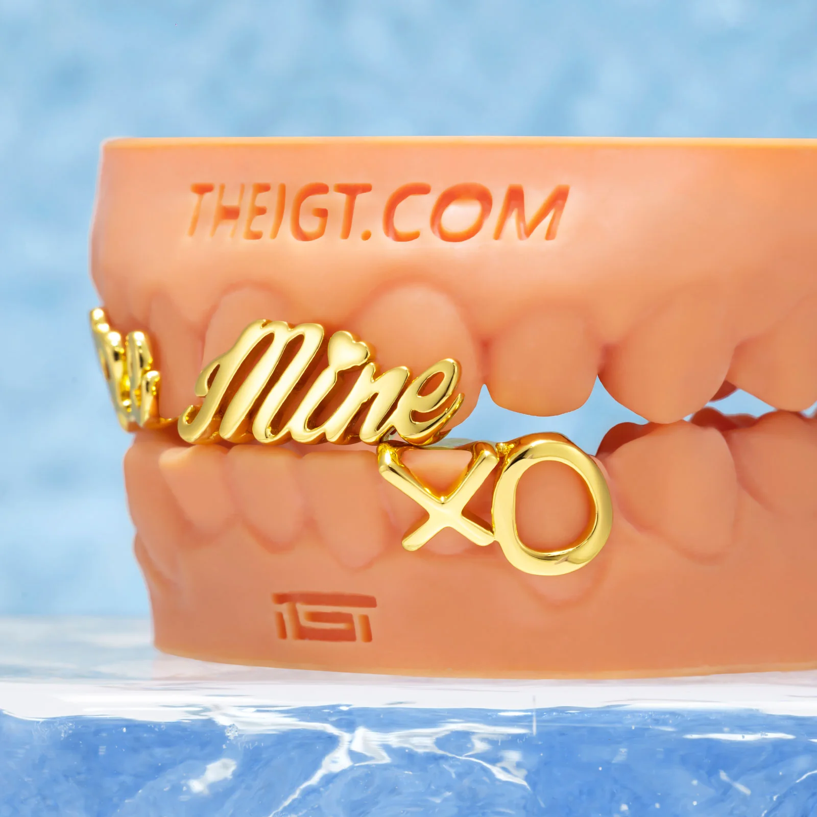 Matching Gold Letter Grillz 'You're Mine' - Image 5