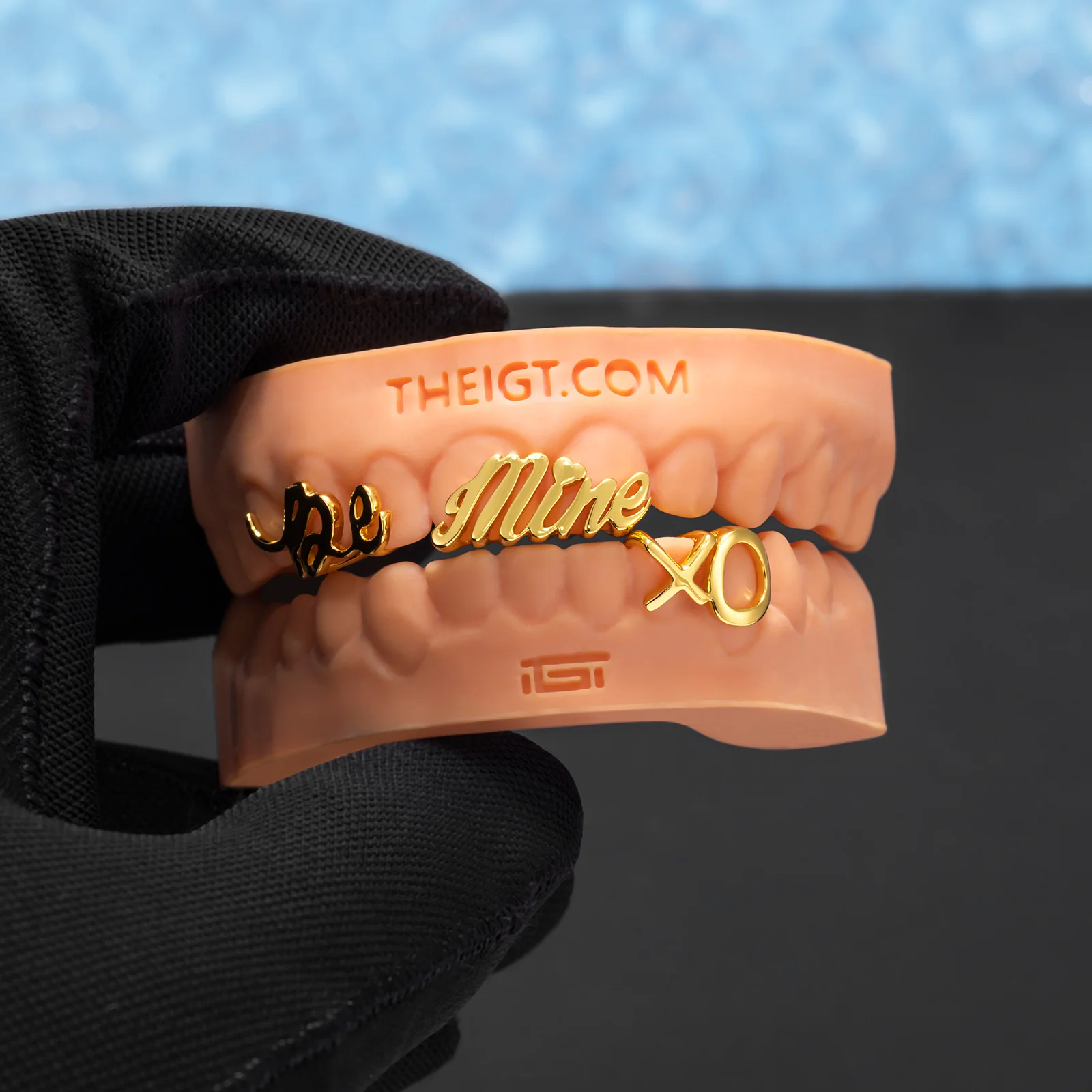Matching Gold Letter Grillz 'You're Mine' - Image 6