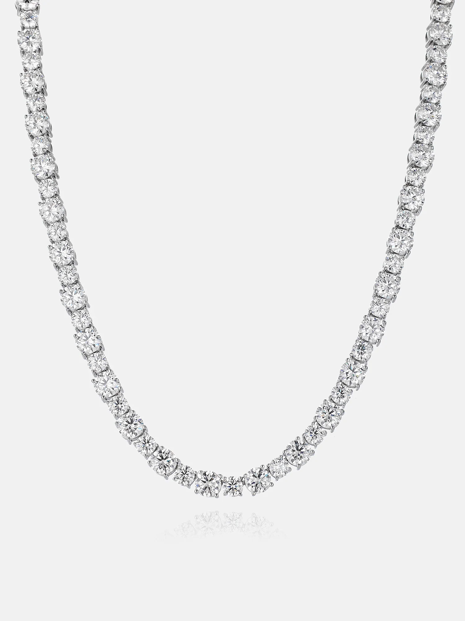 Mixed Size 6.5MM Moissanite Tennis Chain