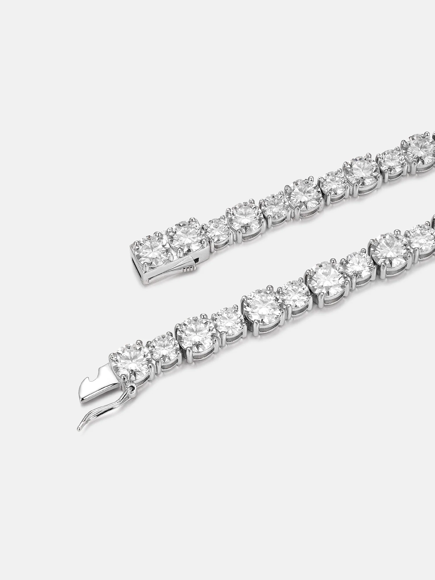Mixed Size 6.5MM Moissanite Tennis Bracelet - Image 2