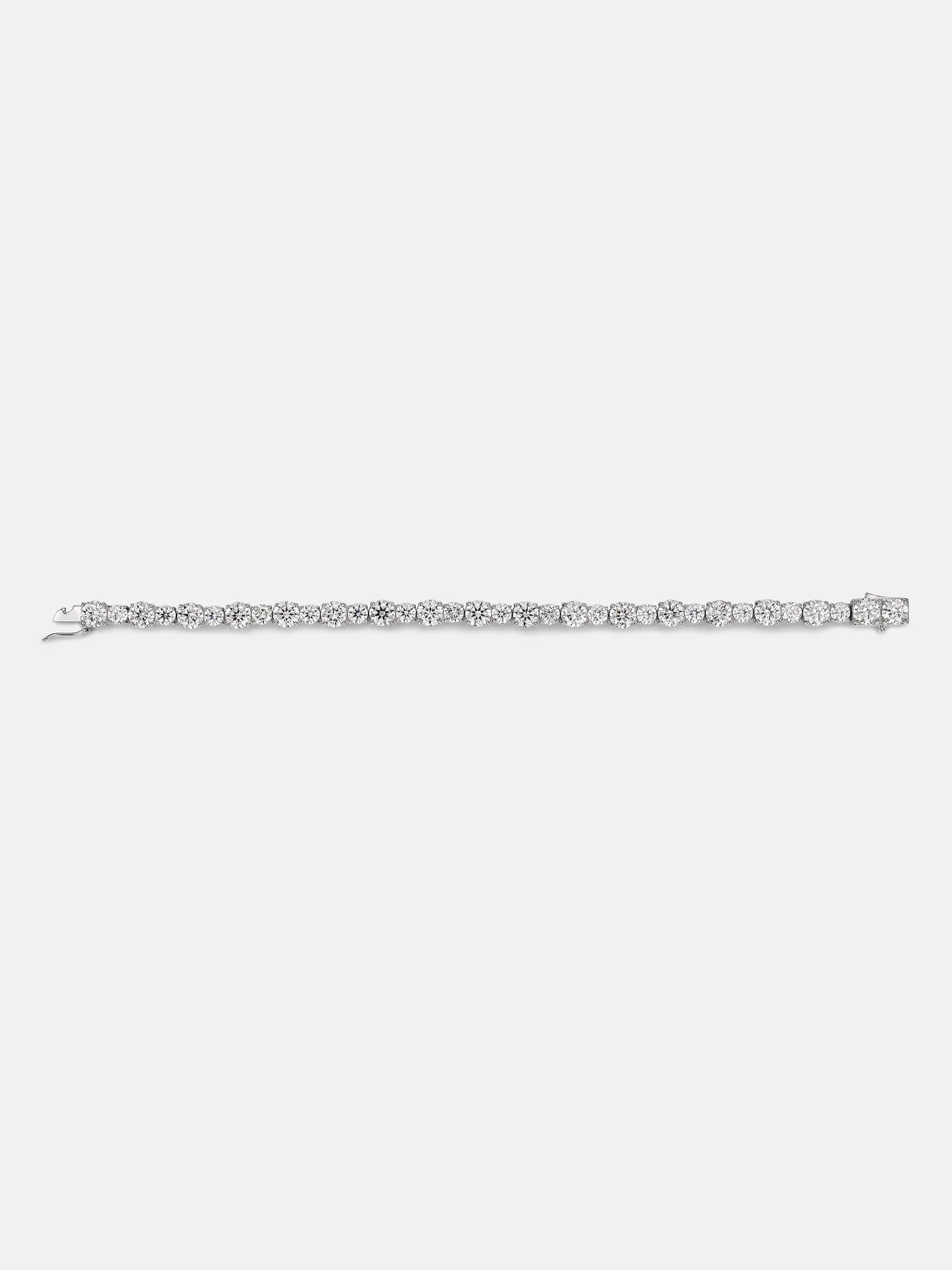 Mixed Size 6.5MM Moissanite Tennis Bracelet - Image 3