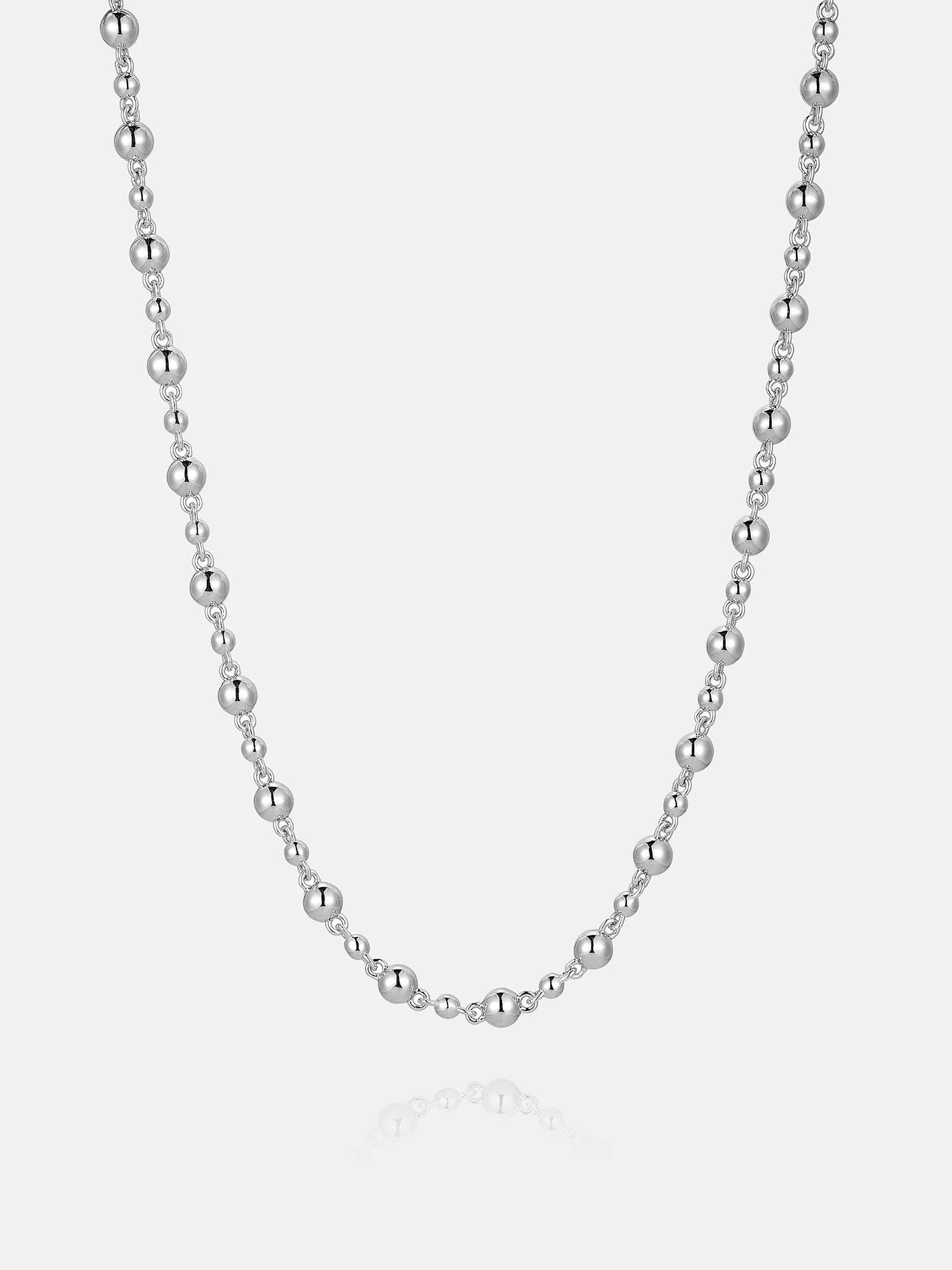 Mixed Size Plain Round Bead Chain
