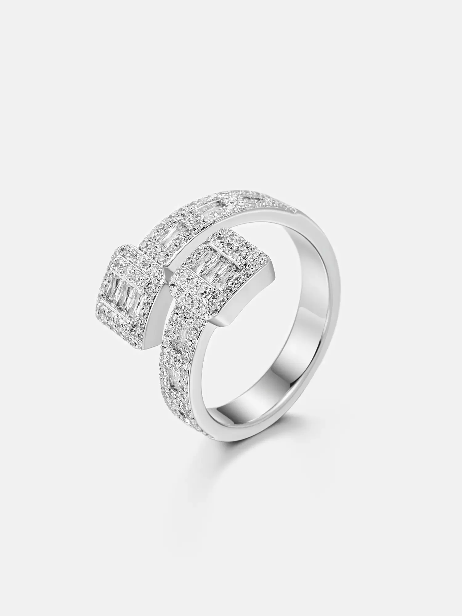 Moissanite Baguette Designer Ring - Image 2