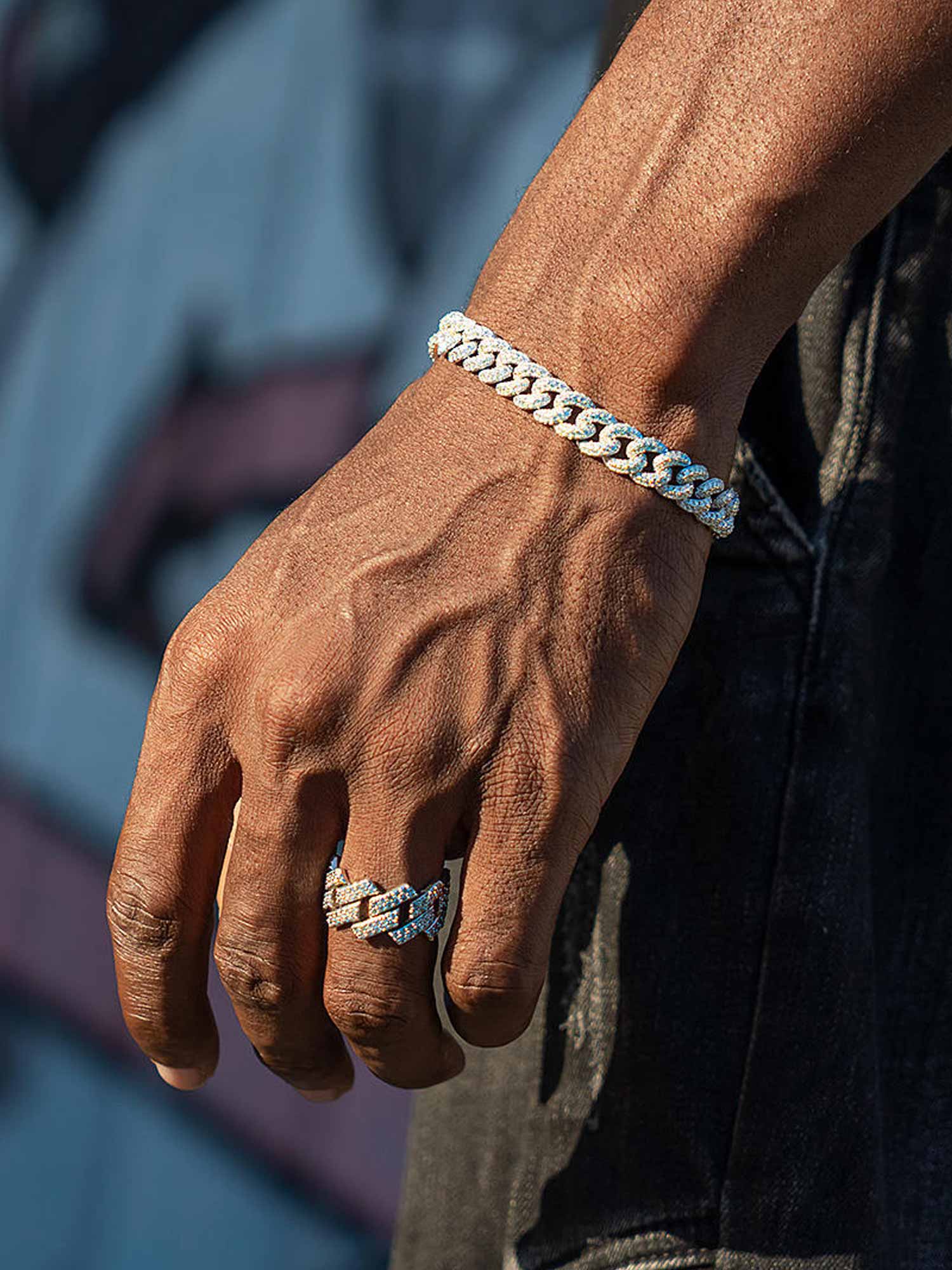 Moissanite Bracelet & Moissanite Ring Set [2PCS/SET] - Image 5