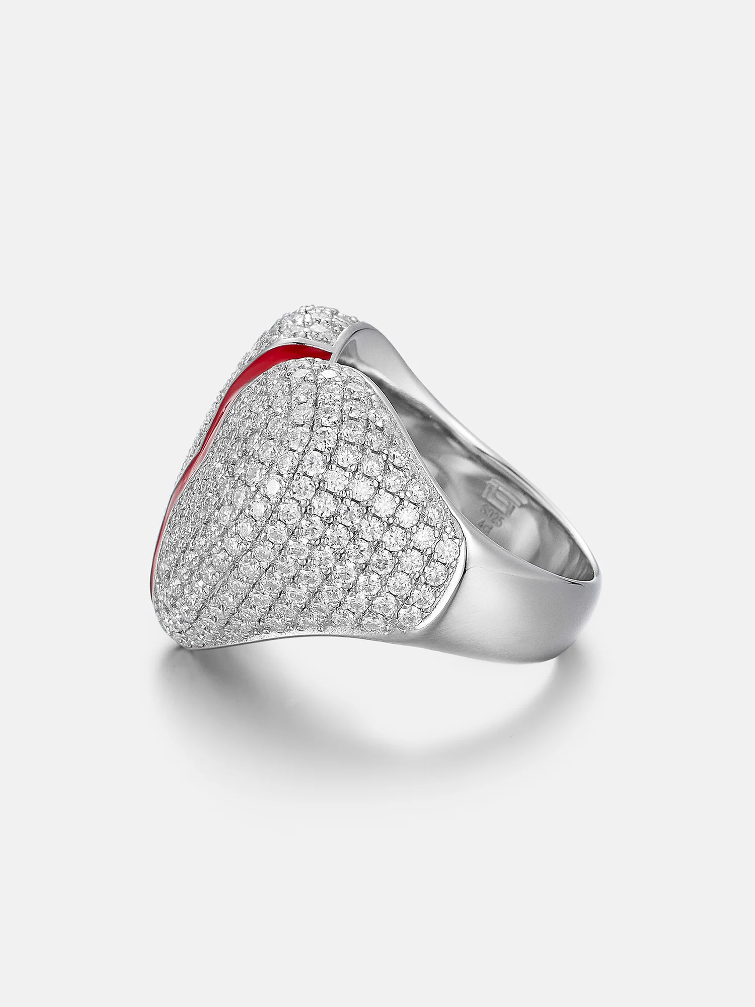 Moissanite Broken Heart Ring - Image 4
