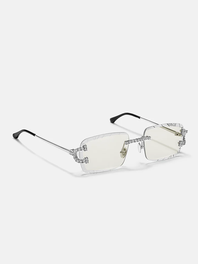 Moissanite Classic C Sunglasses In White Gold - Image 5
