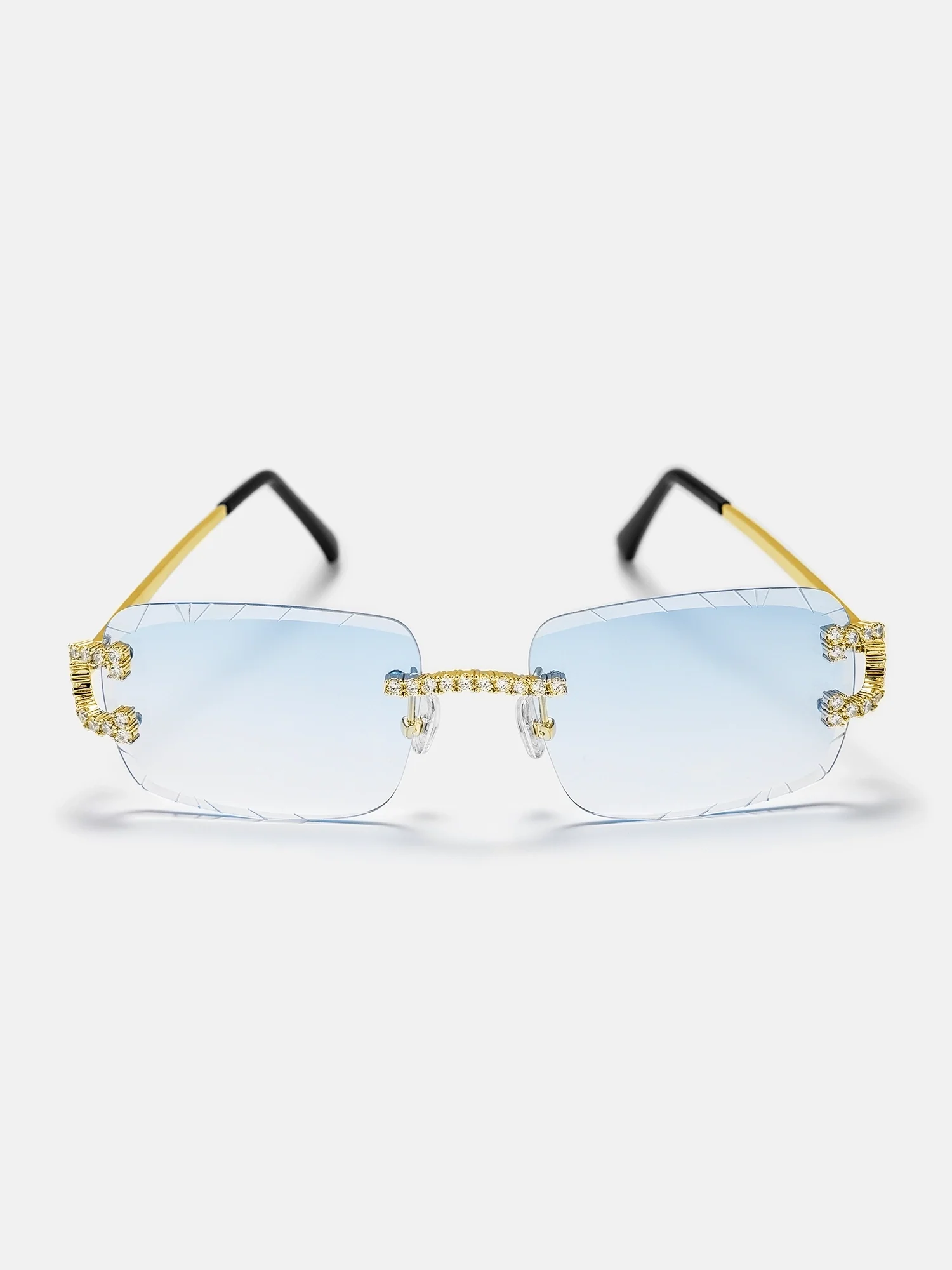 Moissanite Classic C Sunglasses In Yellow Gold - Image 5