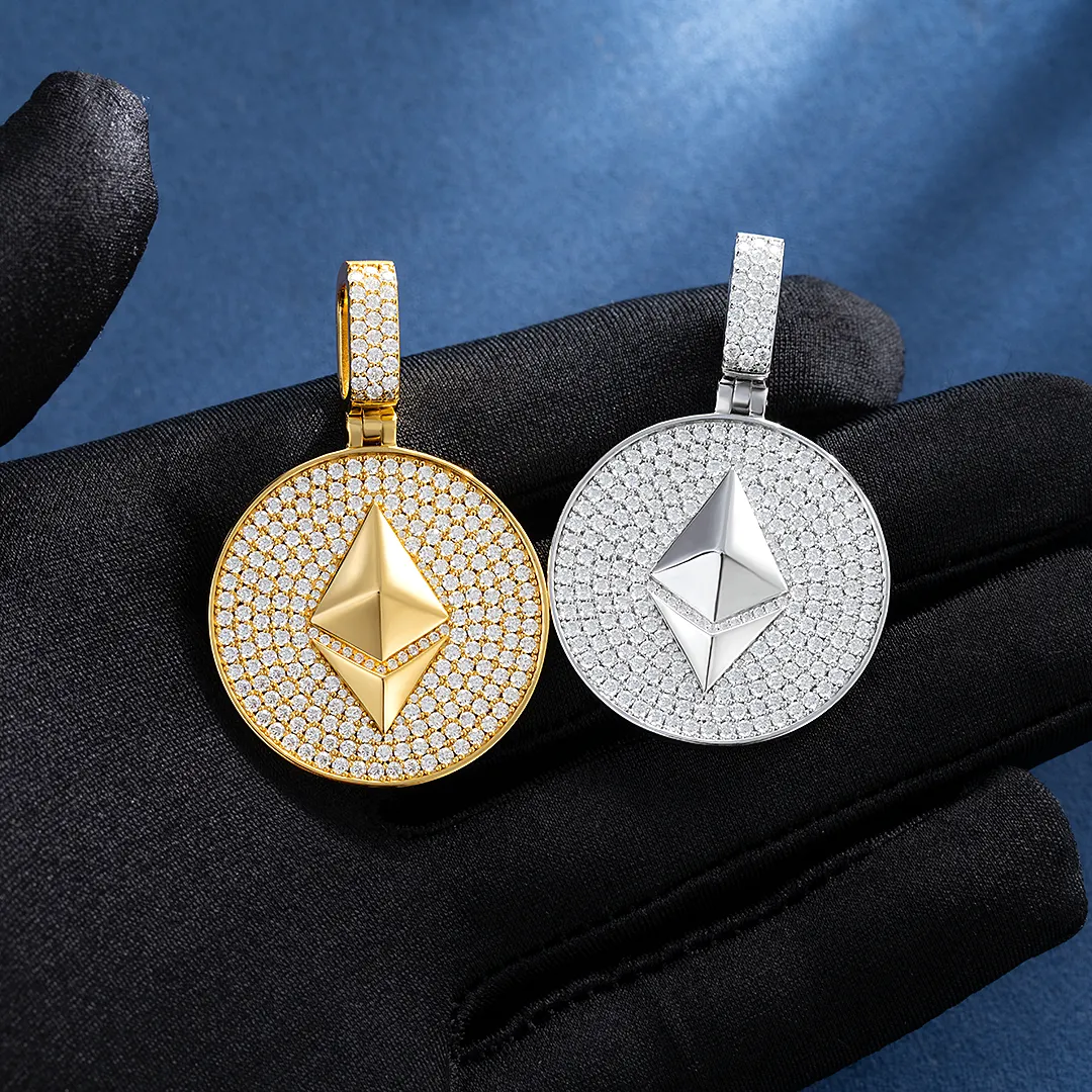 Moissanite Ethereum Pendant 3.3ct - Image 4