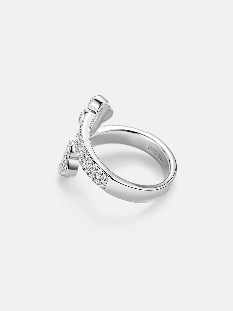 Moissanite Four Leaf Clover Ring - Image 4