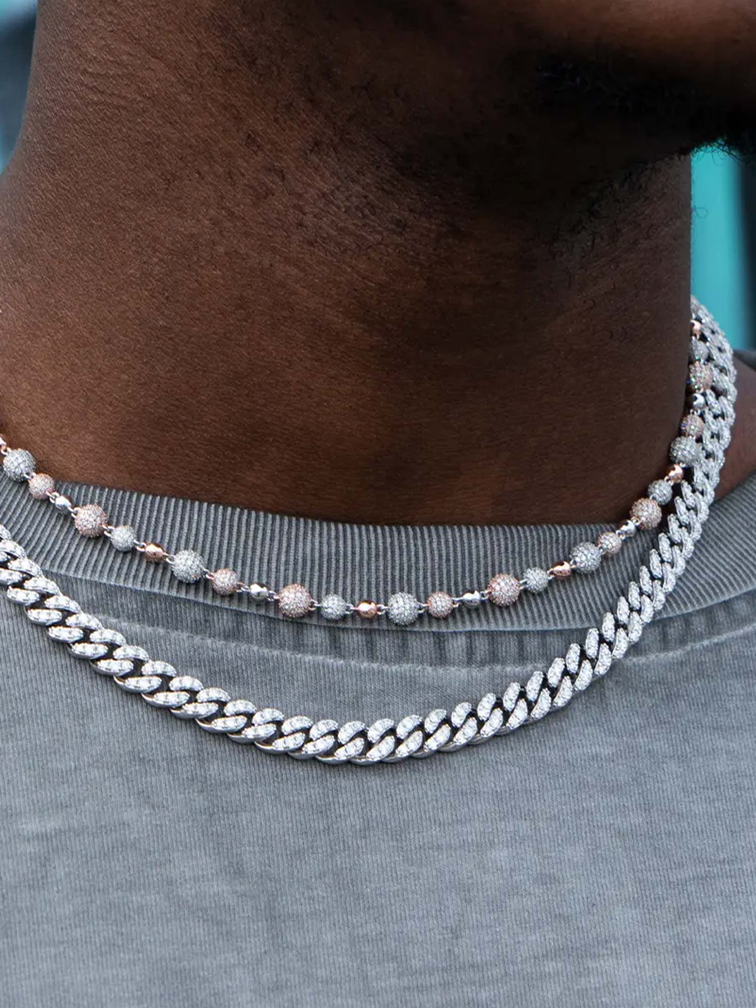 Made To Order Moissanite Iced Ball Chain Or Bracelet - Image 8