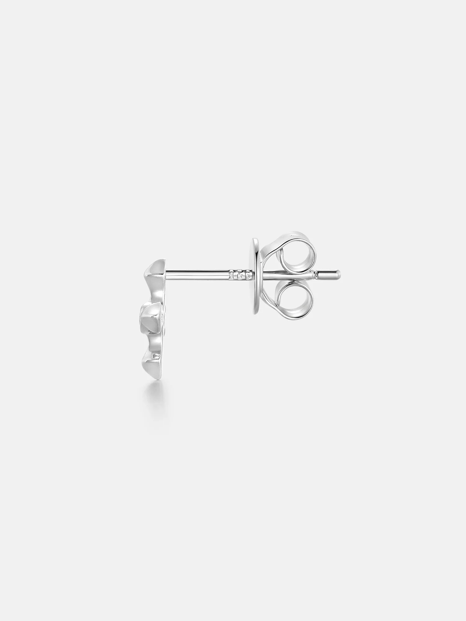 Moissanite Mirco Arrow Cross Stud Earrings - Image 4