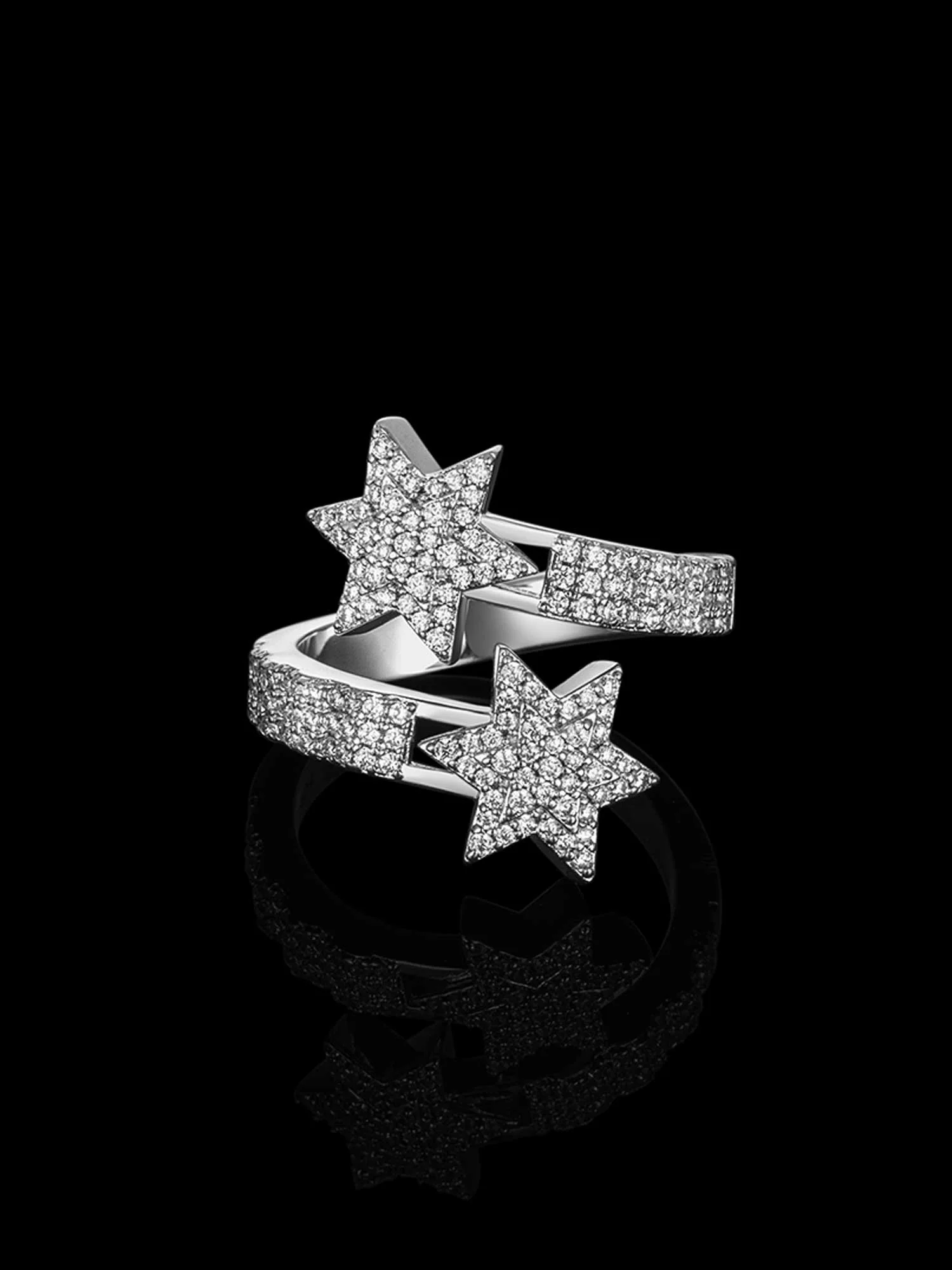 Moissanite Pentagram Ring