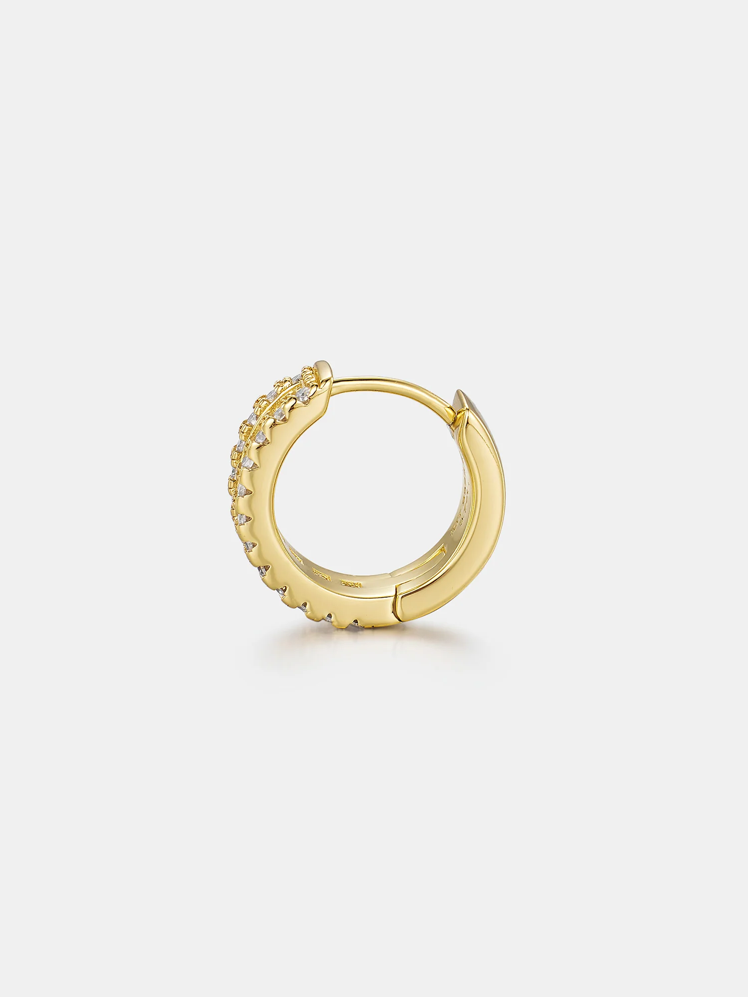 Moissanite Princess Cut Hoop Earrings - Image 7