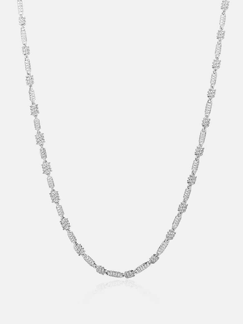 Moissanite Spiral Knot Chain Or Bracelet - Image 2