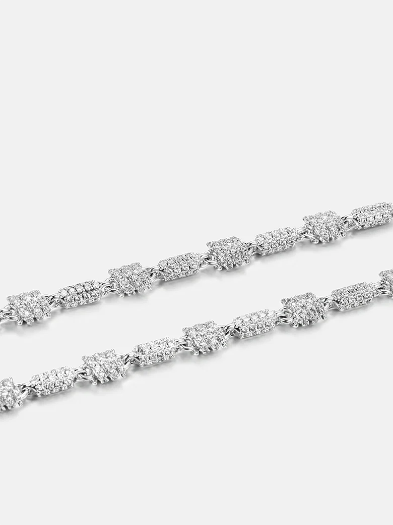Moissanite Spiral Knot Chain Or Bracelet - Image 6