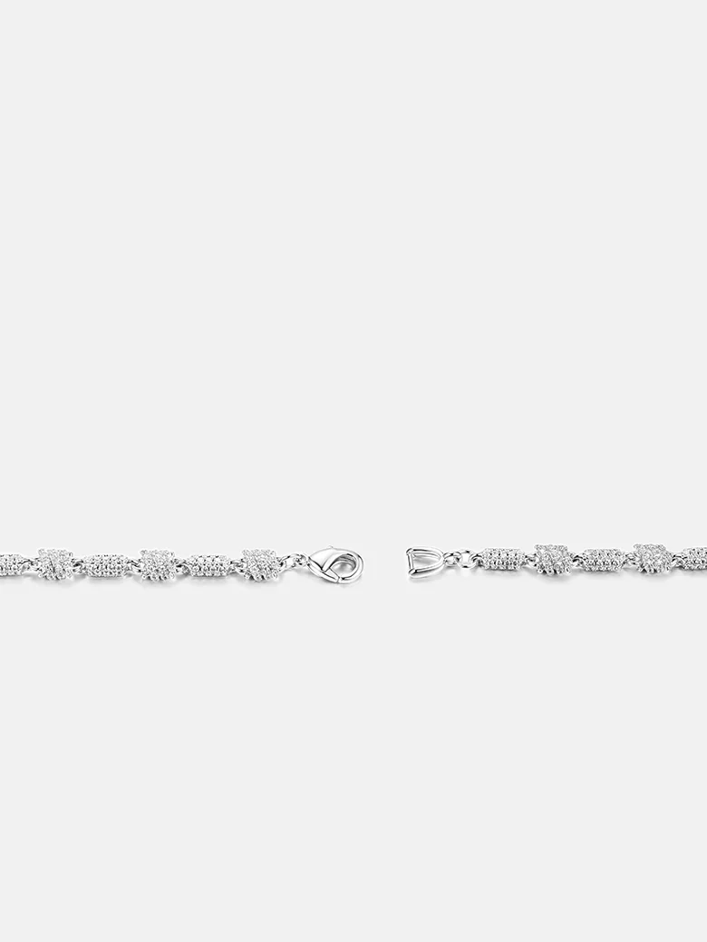 Moissanite Spiral Knot Chain Or Bracelet - Image 7