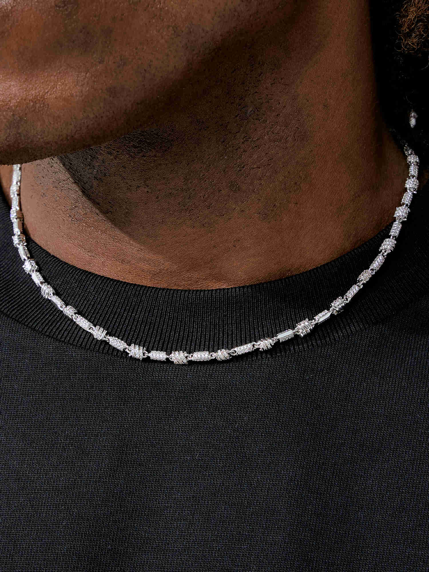 Moissanite Spiral Knot Chain Or Bracelet - Image 8