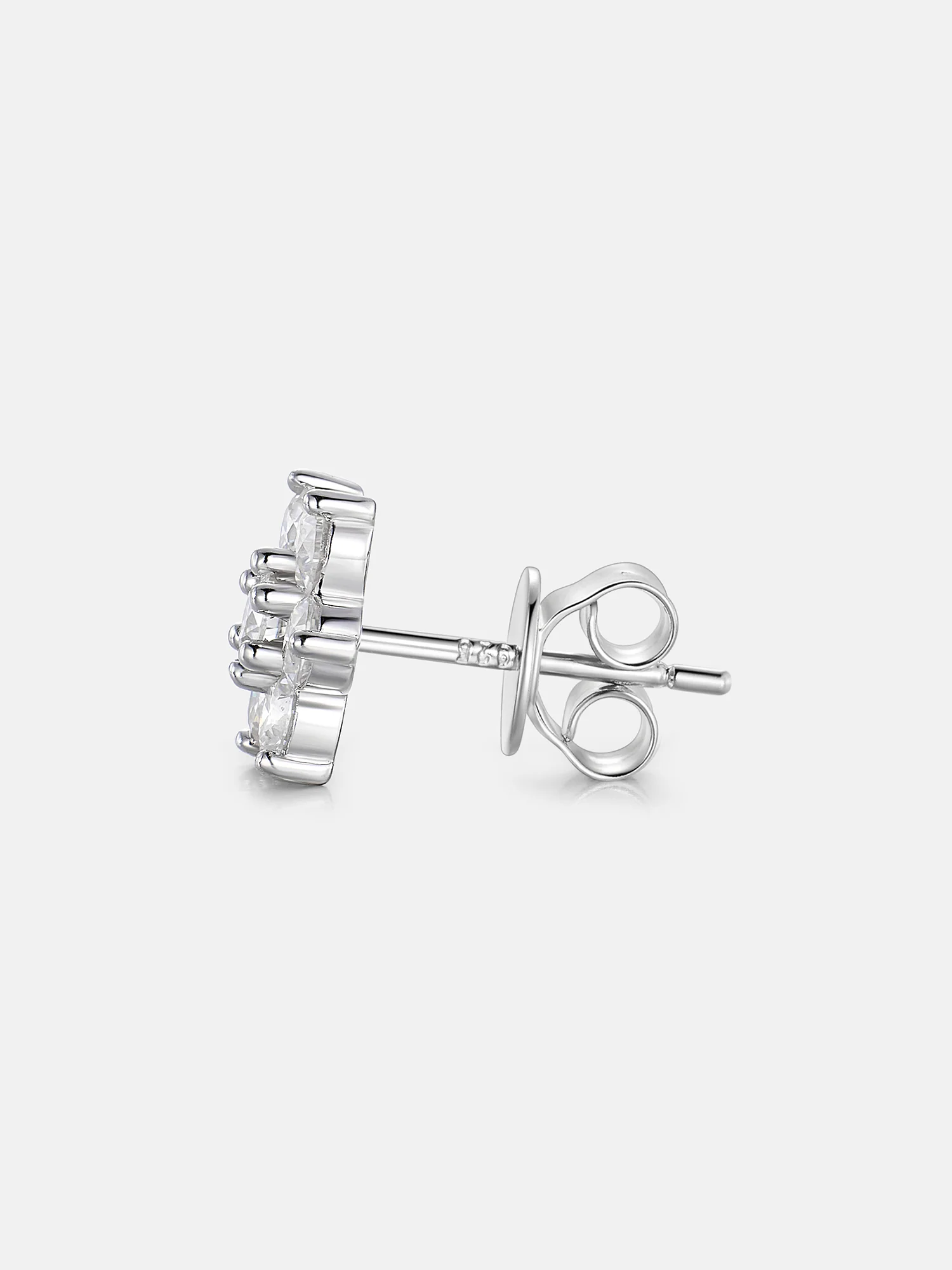 Moissanite Star Cluster Stud Earrings - Image 4