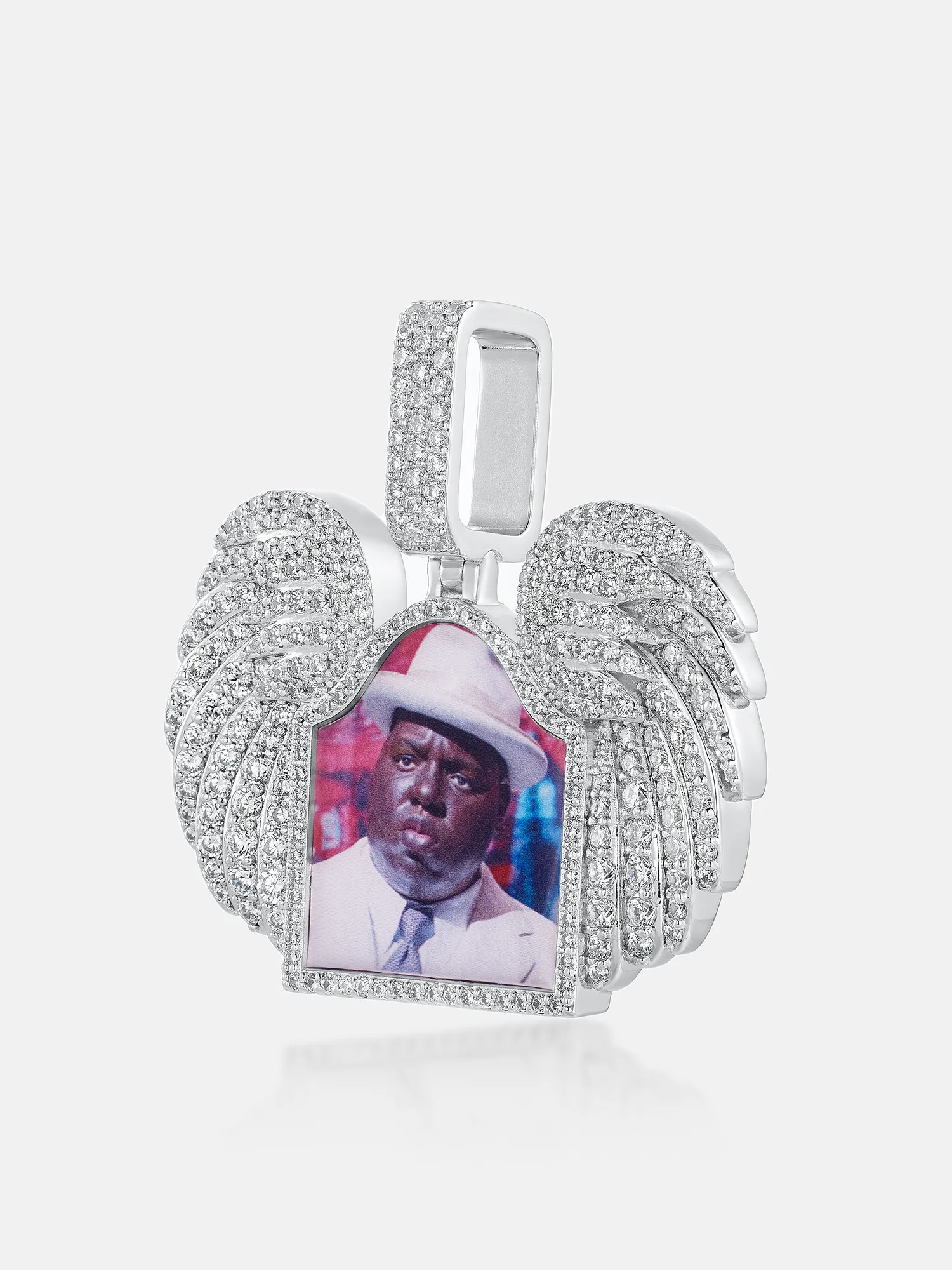 Moissanite Tombstone Photo Pendant 4.6CT - Image 3