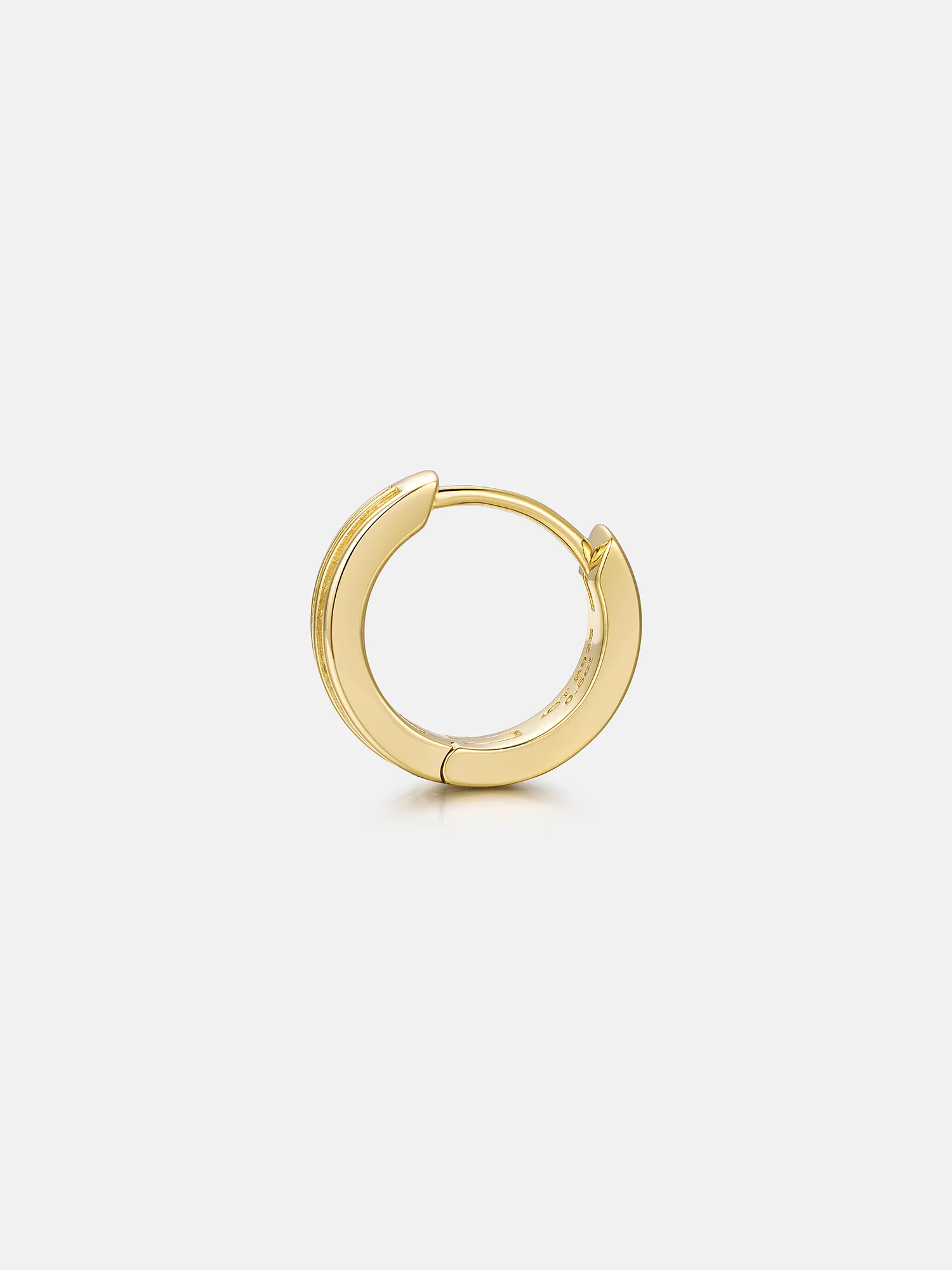 Moissanite Two Row Baguette Hoop Earrings - Image 4