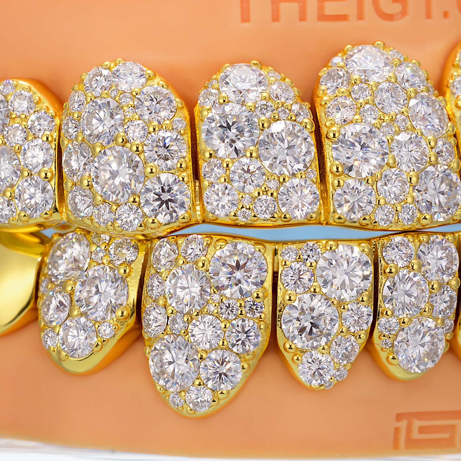 Mosaic/Snow Set Moissanite Diamond Grillz - Image 3