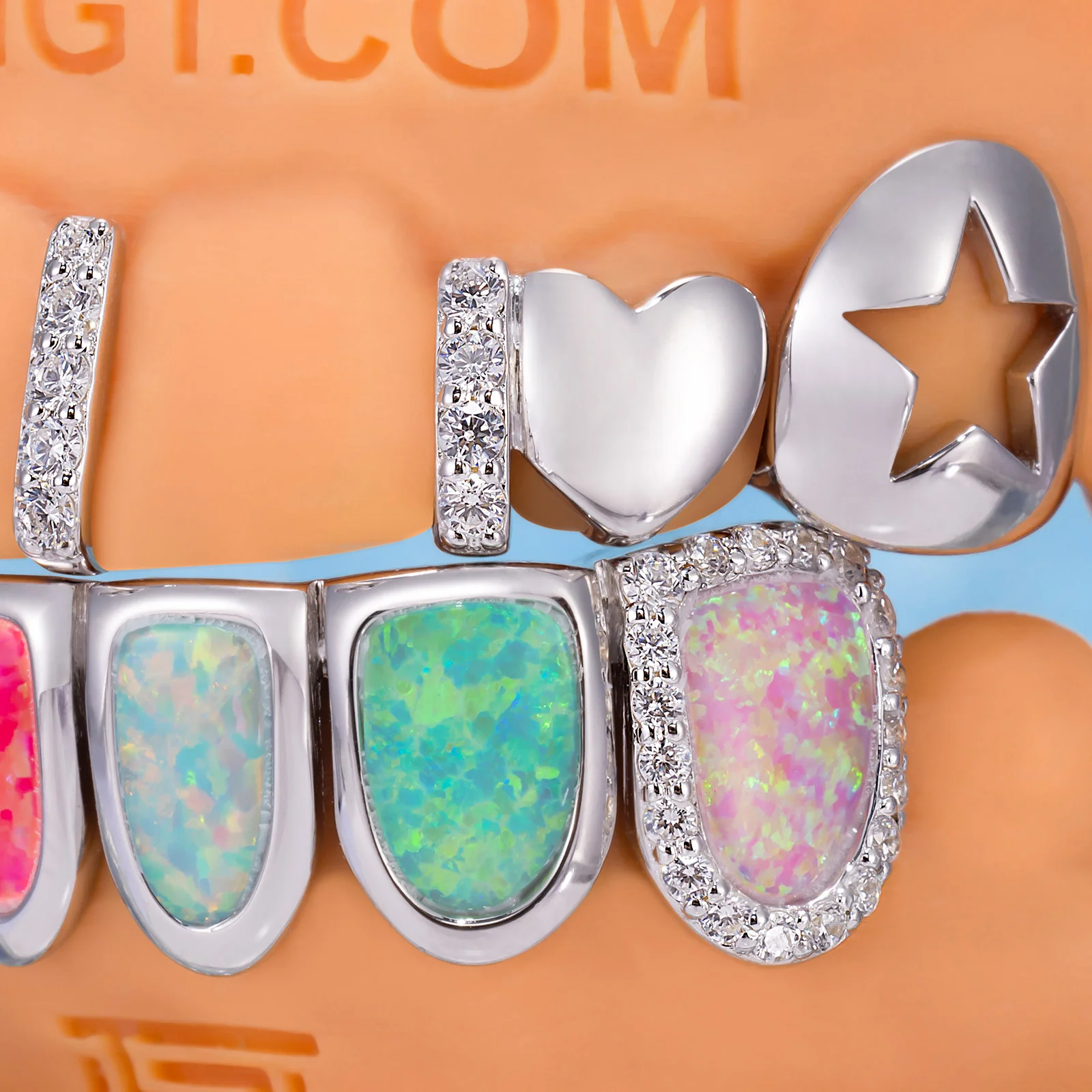 Multi-Opal & AJ Letter Grillz - Image 3