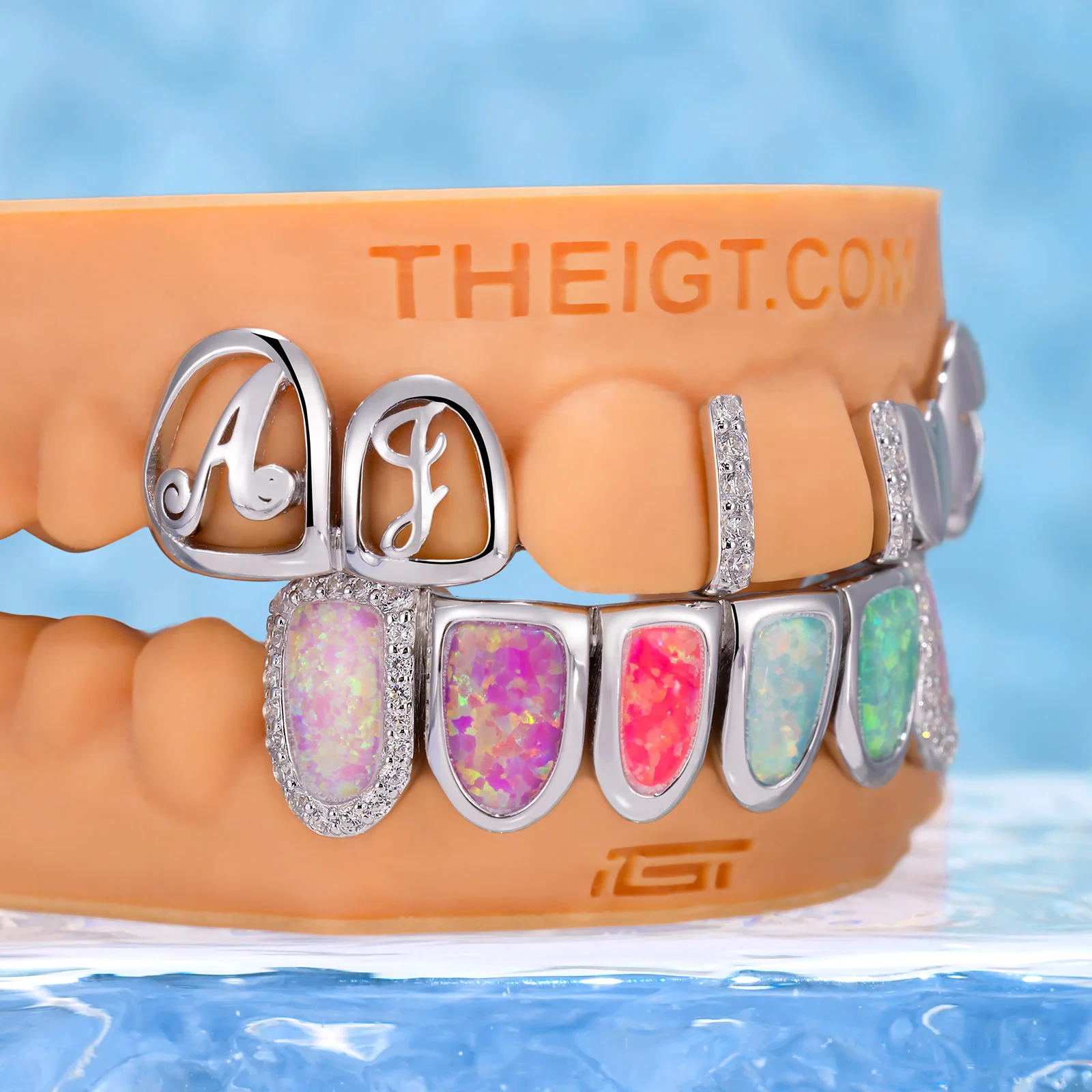 Multi-Opal & AJ Letter Grillz - Image 4