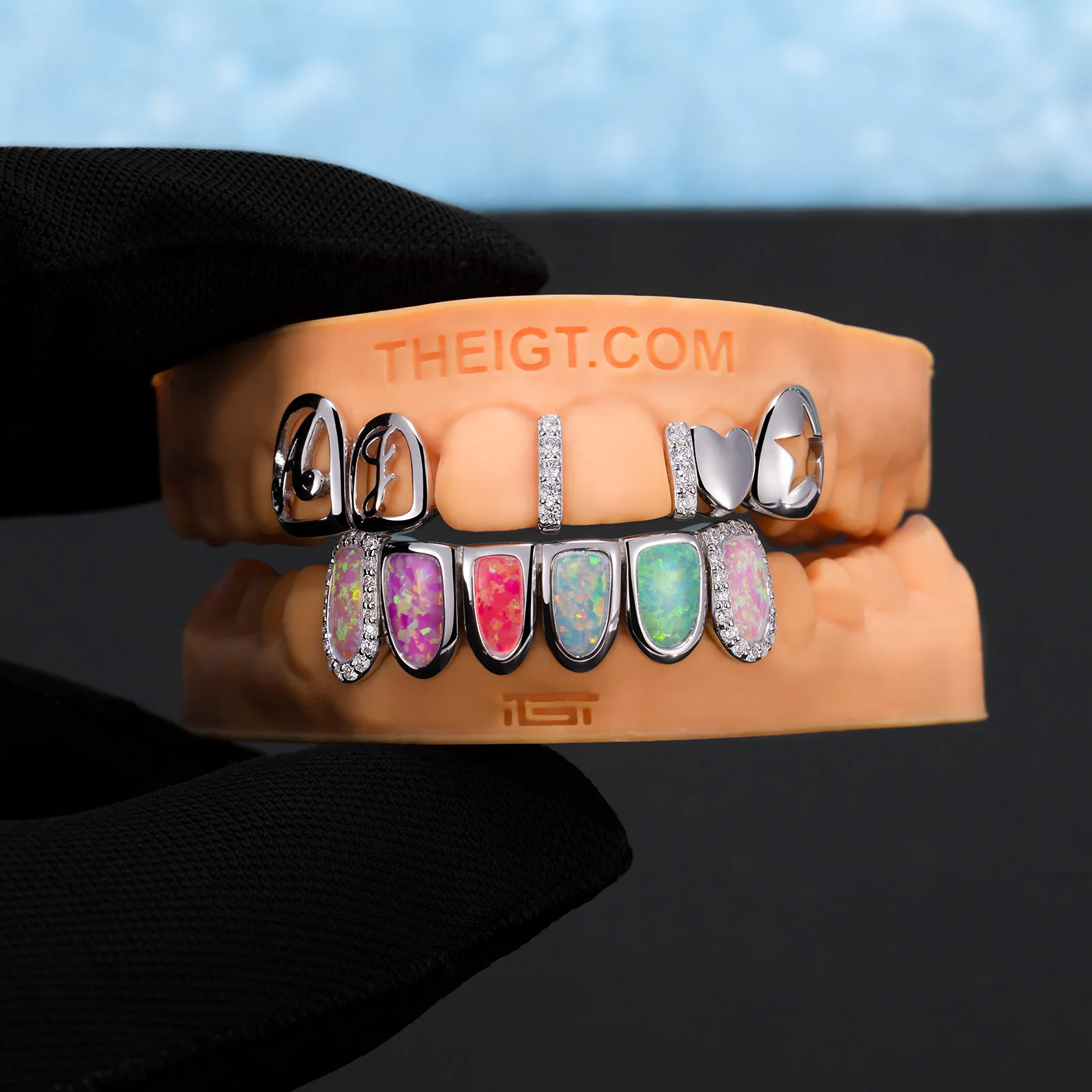 Multi-Opal & AJ Letter Grillz - Image 6