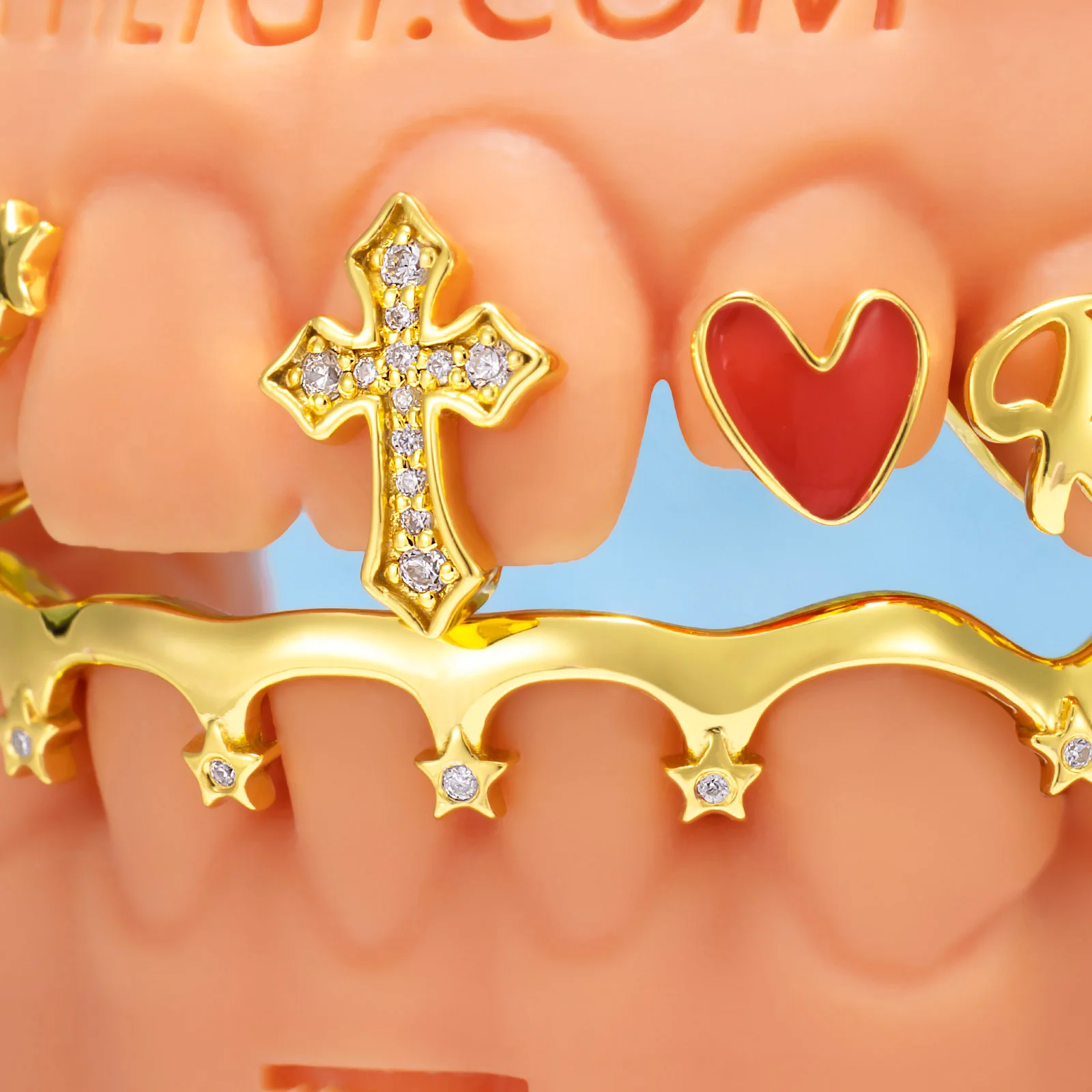 Nameplate Star & Cross Grillz Set - Image 3