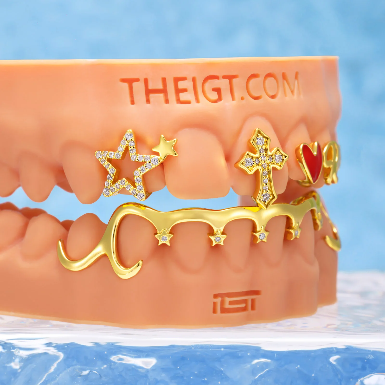 Nameplate Star & Cross Grillz Set - Image 5