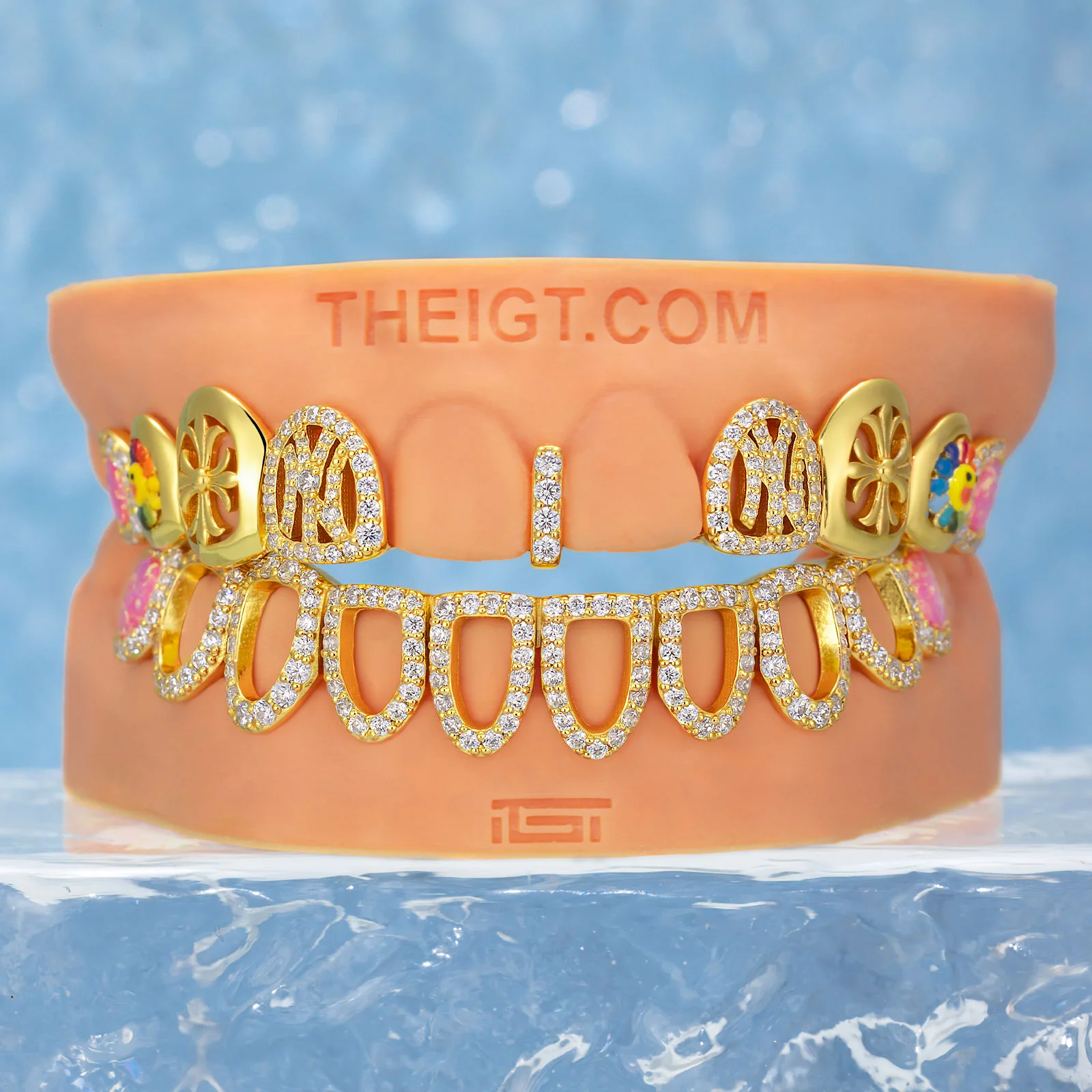 NY Cross Sunflower Opal Grillz