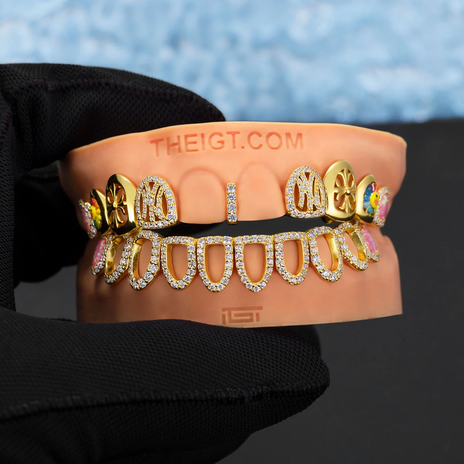 NY Cross Sunflower Opal Grillz - Image 6