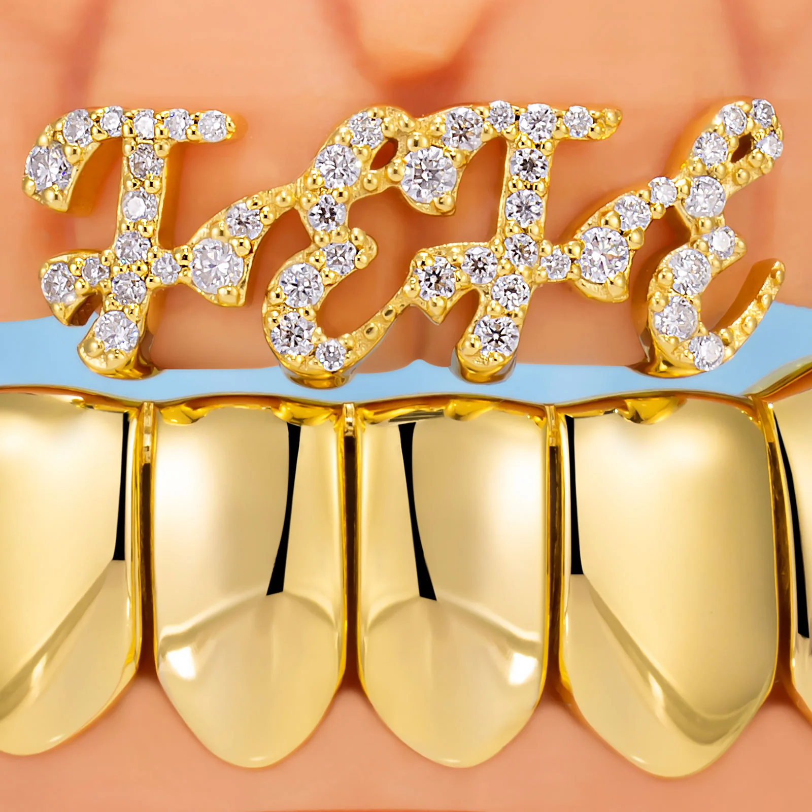 NYC Feather & Gold Grillz - Image 8