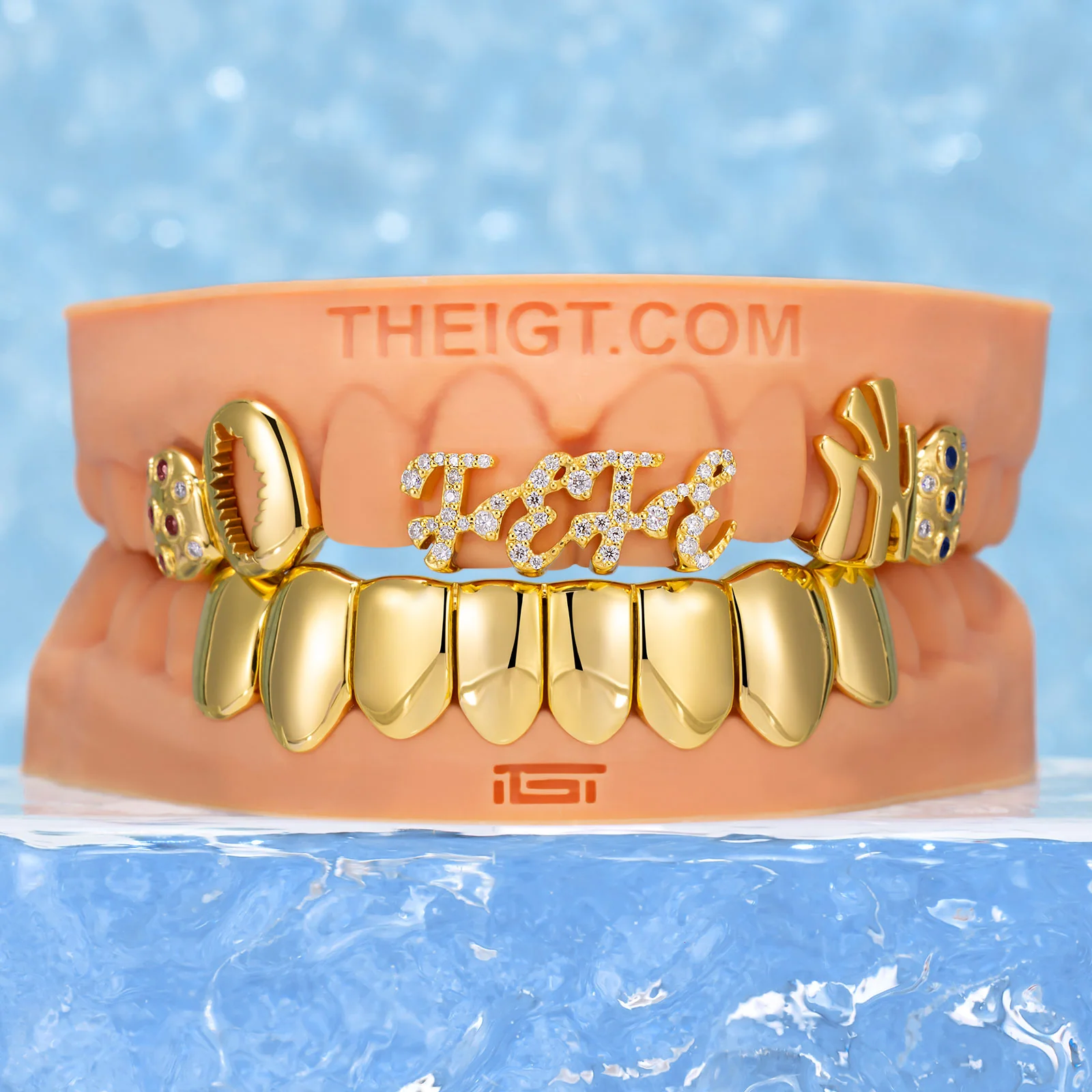 NYC Feather & Gold Grillz - Image 9