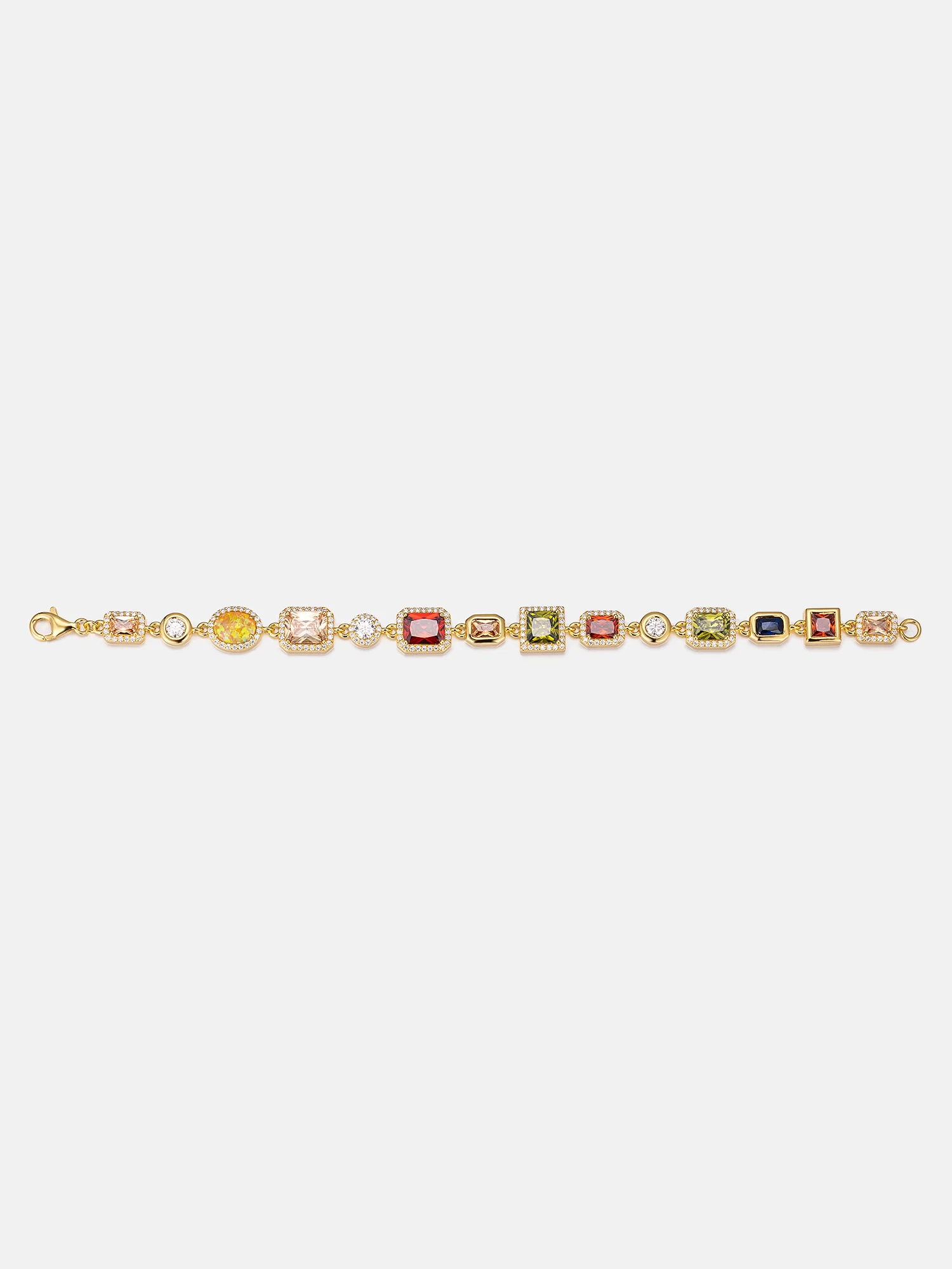 OBJ S925 Moissanite Multi Gemstone Bracelet - Image 3